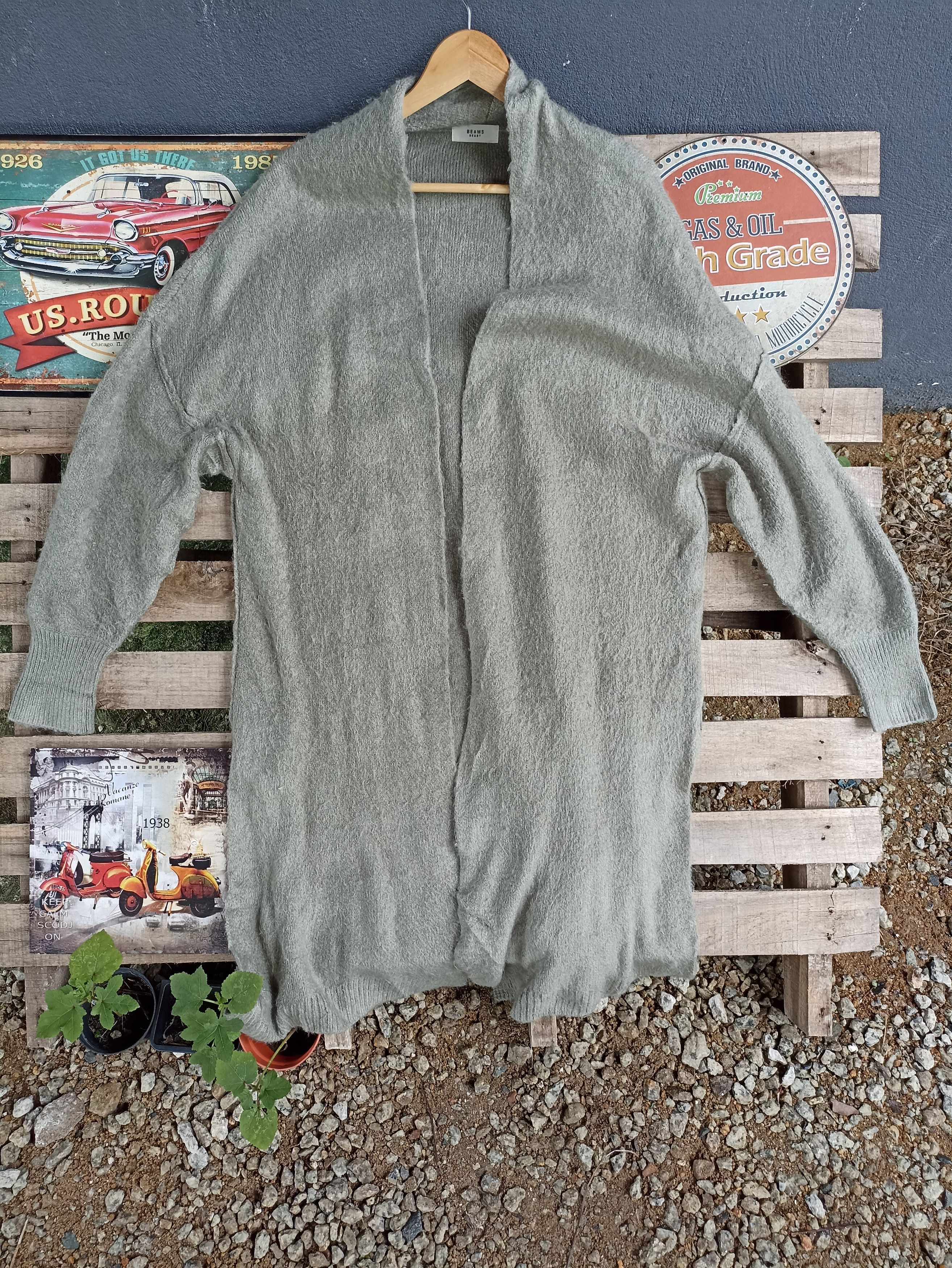 Beams Plus × Japanese Brand Beams Heart Hairi Long Cardigan Size US L / EU 52-54 / 3 - 1 Thumbnail