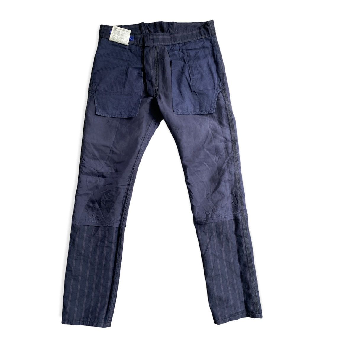 Junya Watanabe SS10 Navy Stripes Pants With Back Belt Size US 30 / EU 46 - 5 Thumbnail