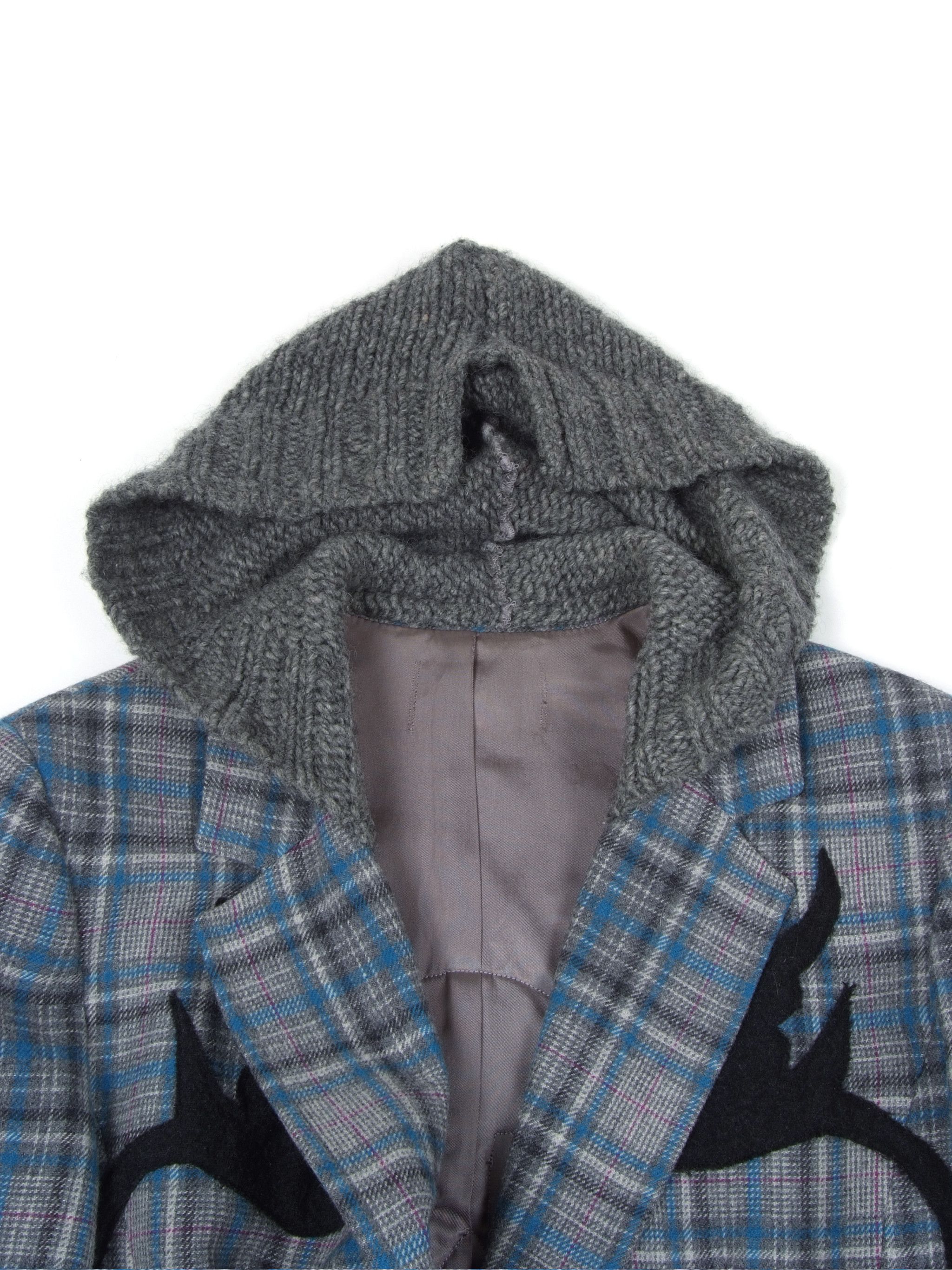 Alexander McQueen Spectacular Vtg y2k Wool Plaid Hooded Blazer Jacket US6/M Size M / US 6-8 / IT 42-44 - 5 Thumbnail