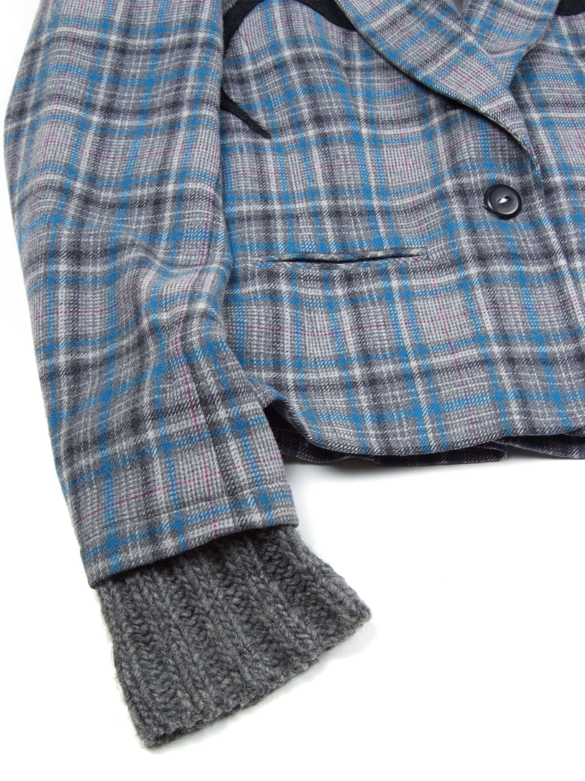 Alexander McQueen Spectacular Vtg y2k Wool Plaid Hooded Blazer Jacket US6/M Size M / US 6-8 / IT 42-44 - 6 Thumbnail