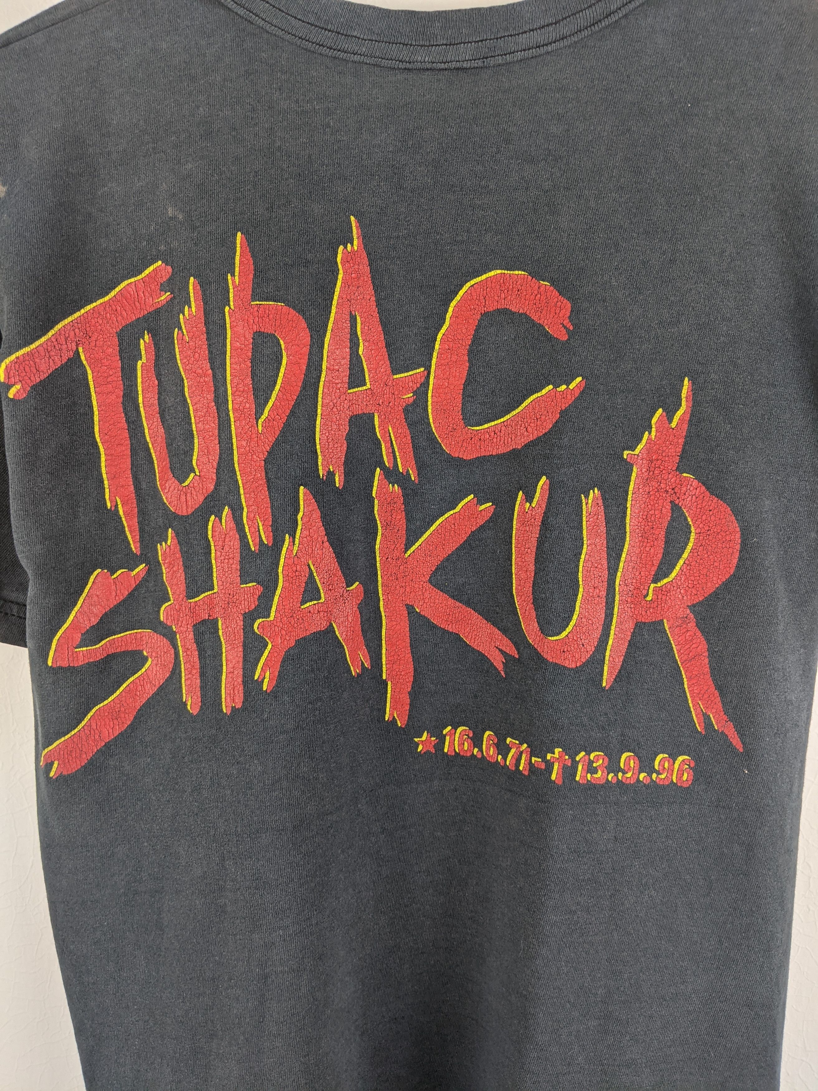 Rap Tees × Vintage Vintage Tupac Rap tee Hiphop shirt Size US S / EU 44-46 / 1 - 8 Thumbnail