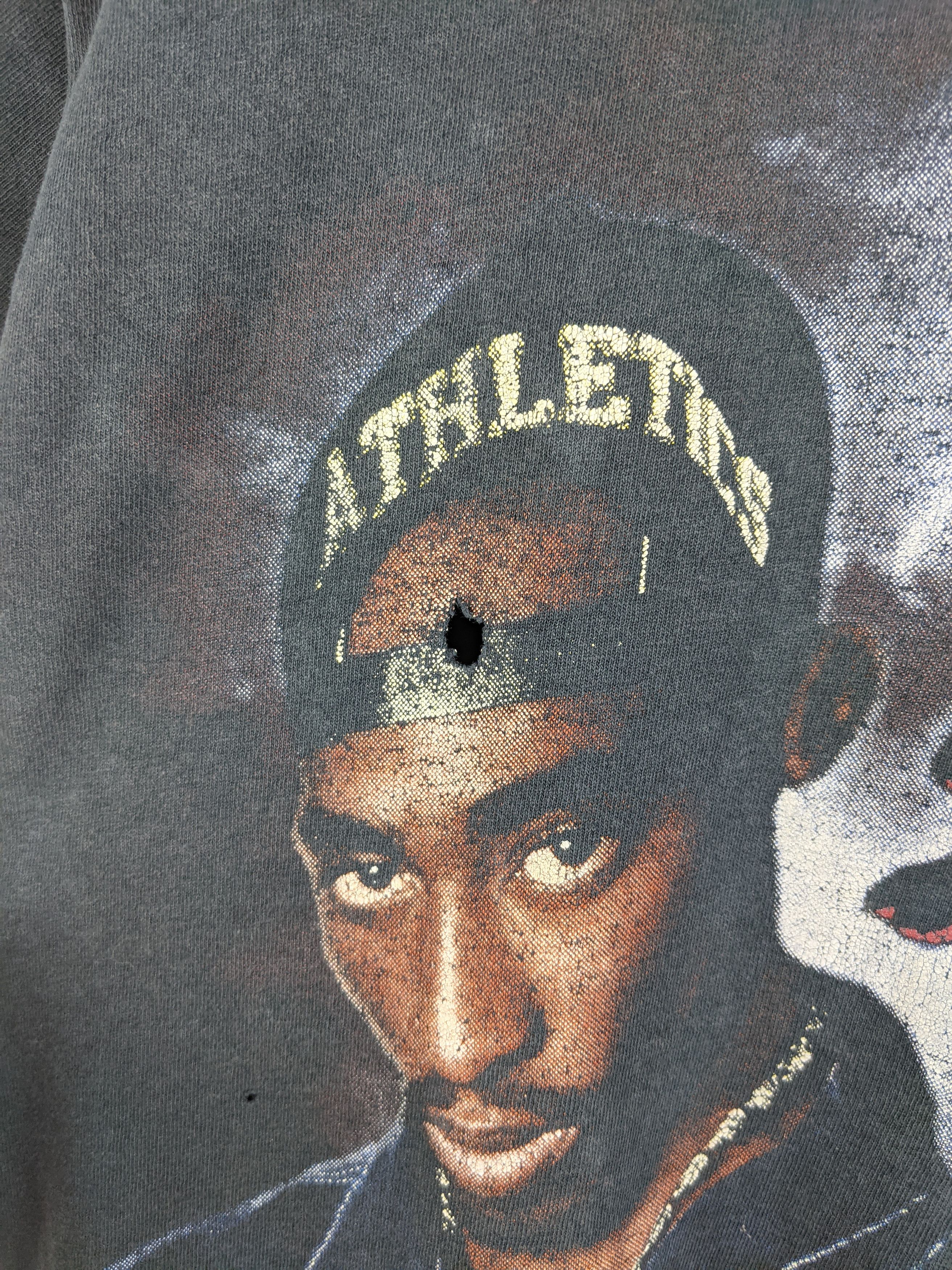 Rap Tees × Vintage Vintage Tupac Rap tee Hiphop shirt Size US S / EU 44-46 / 1 - 4 Thumbnail