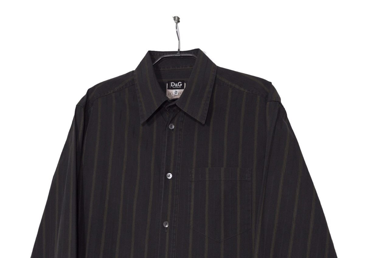 Dolce & Gabbana Dolce & Gabbana Vintage Striped Shirt Mens Sz M Size US M / EU 48-50 / 2 - 2 Thumbnail