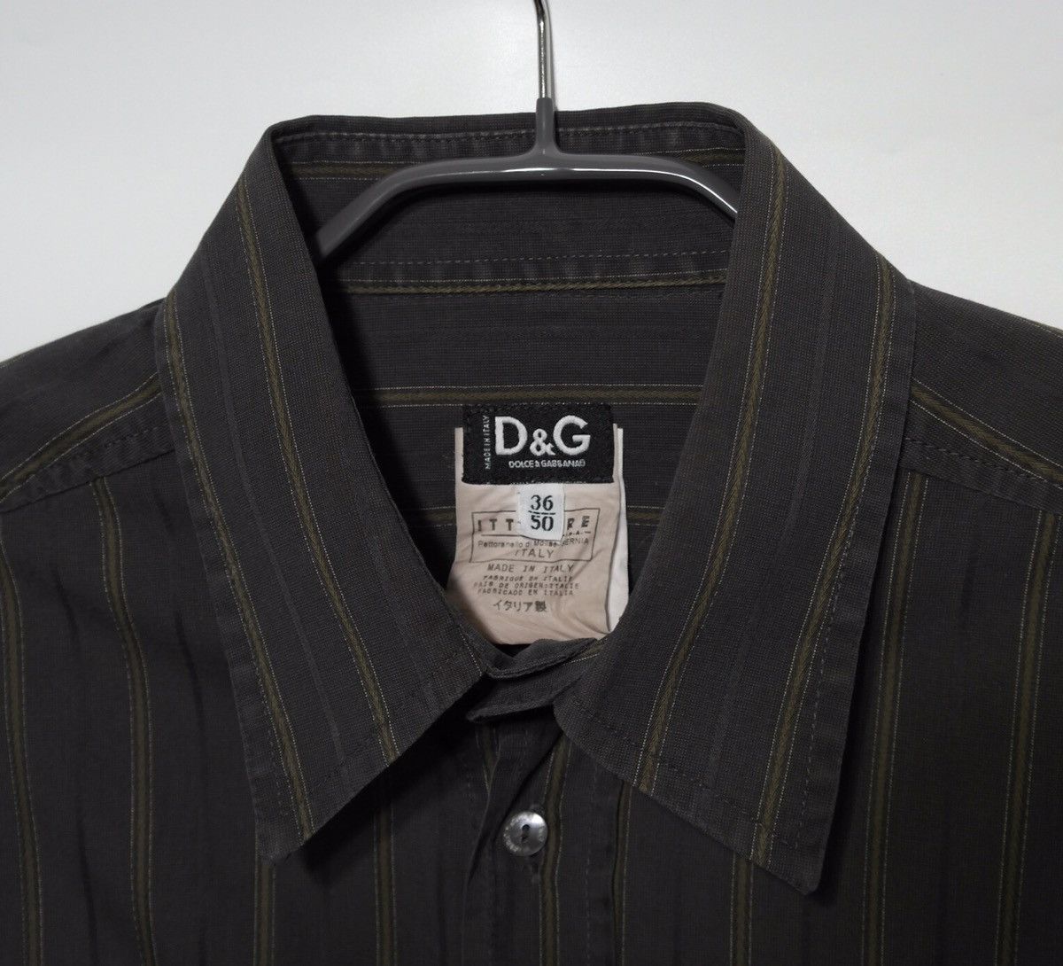 Dolce & Gabbana Dolce & Gabbana Vintage Striped Shirt Mens Sz M Size US M / EU 48-50 / 2 - 4 Thumbnail