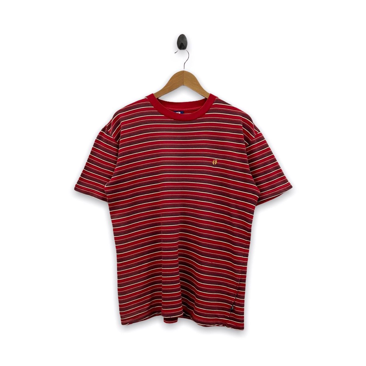 Hang Ten × Vintage Rare Vintage Hang Ten Stripe Pocket Side Tshirt Size US L / EU 52-54 / 3 - 1 Thumbnail