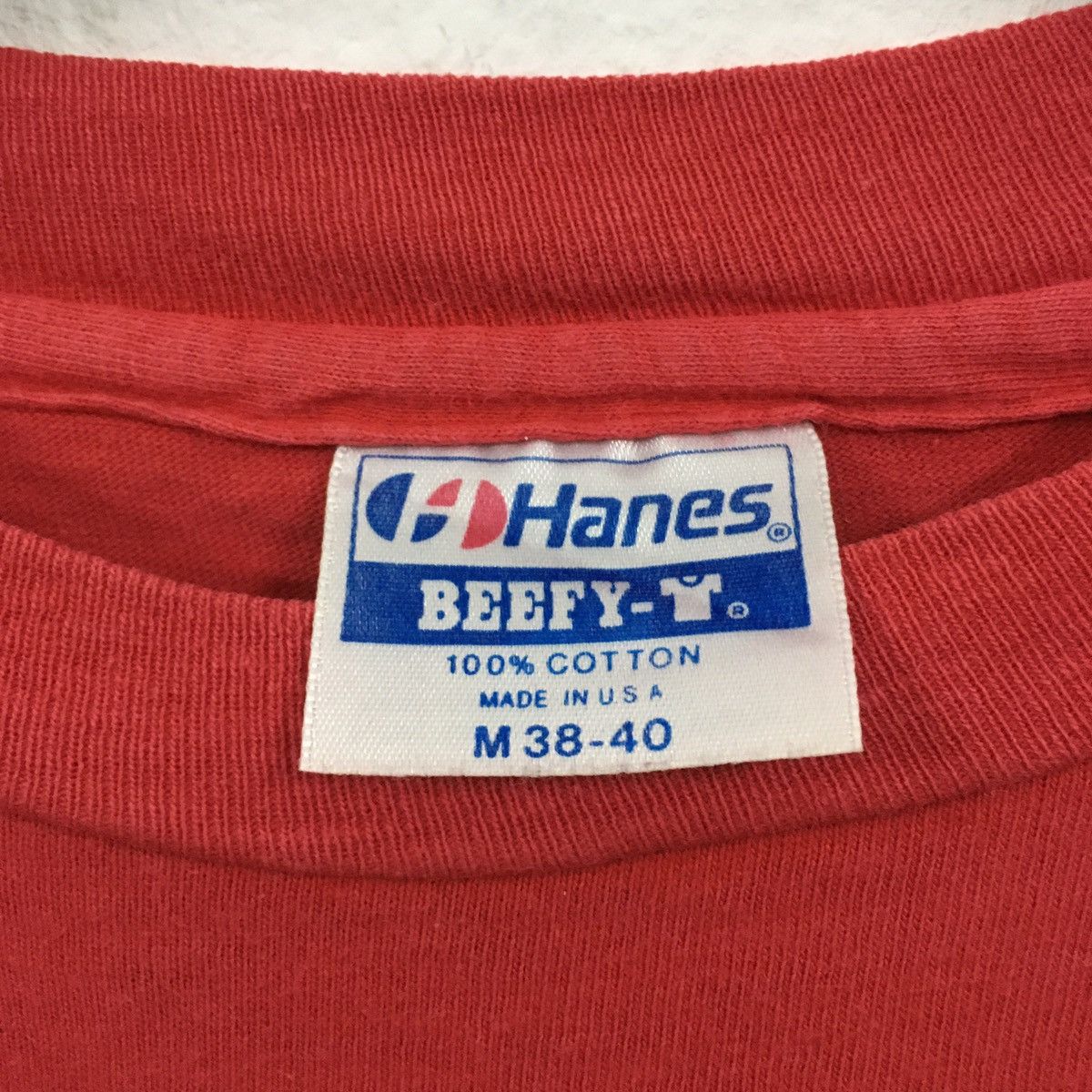 Budweiser × Hanes × Vintage Rare Vintage 90s Budweiser Big Printed Tshirt Size US M / EU 48-50 / 2 - 2 Thumbnail