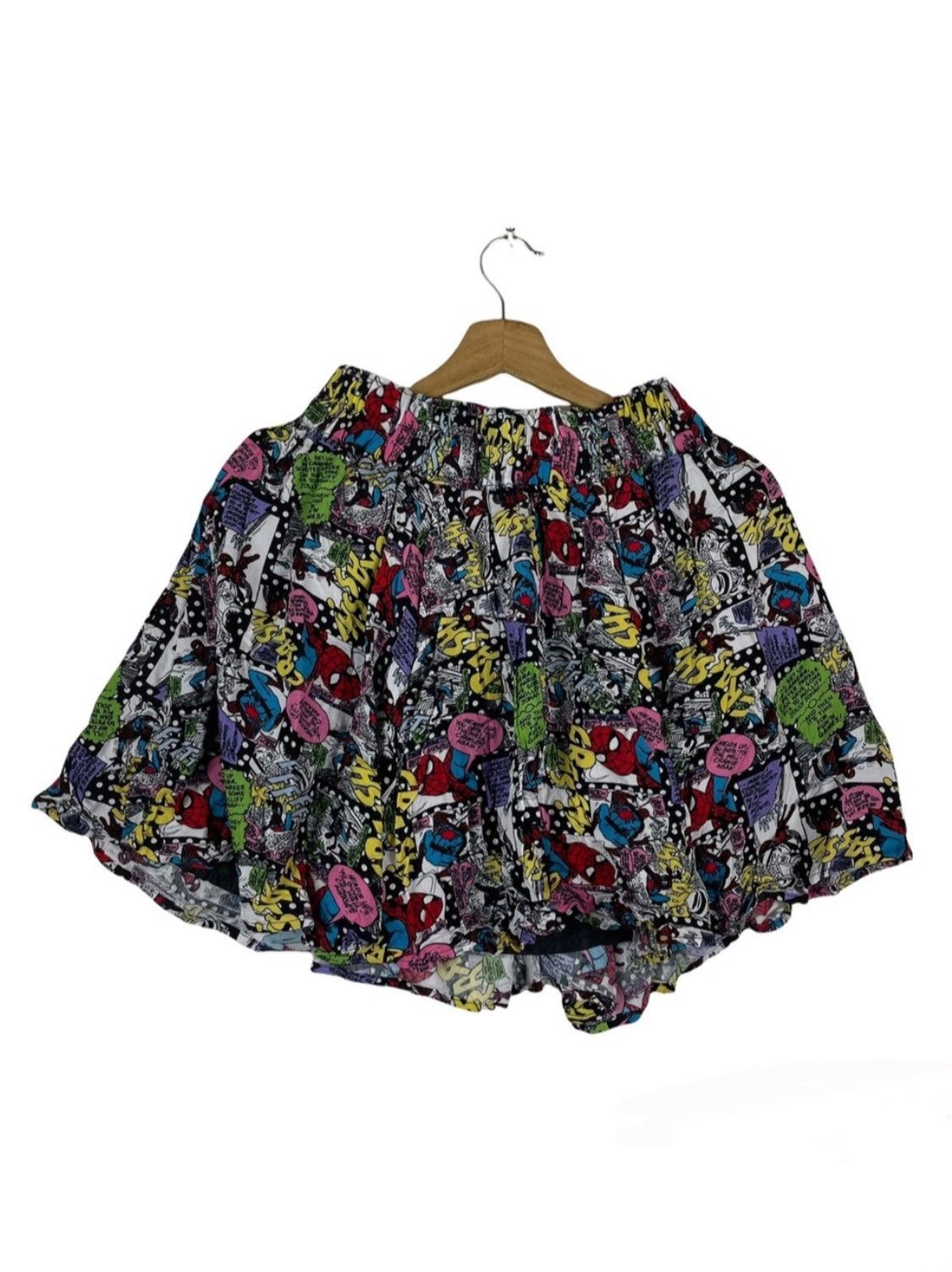 image of Comics x Marvel Comics Fullprint Mini Skirts, Women's (Size 33)