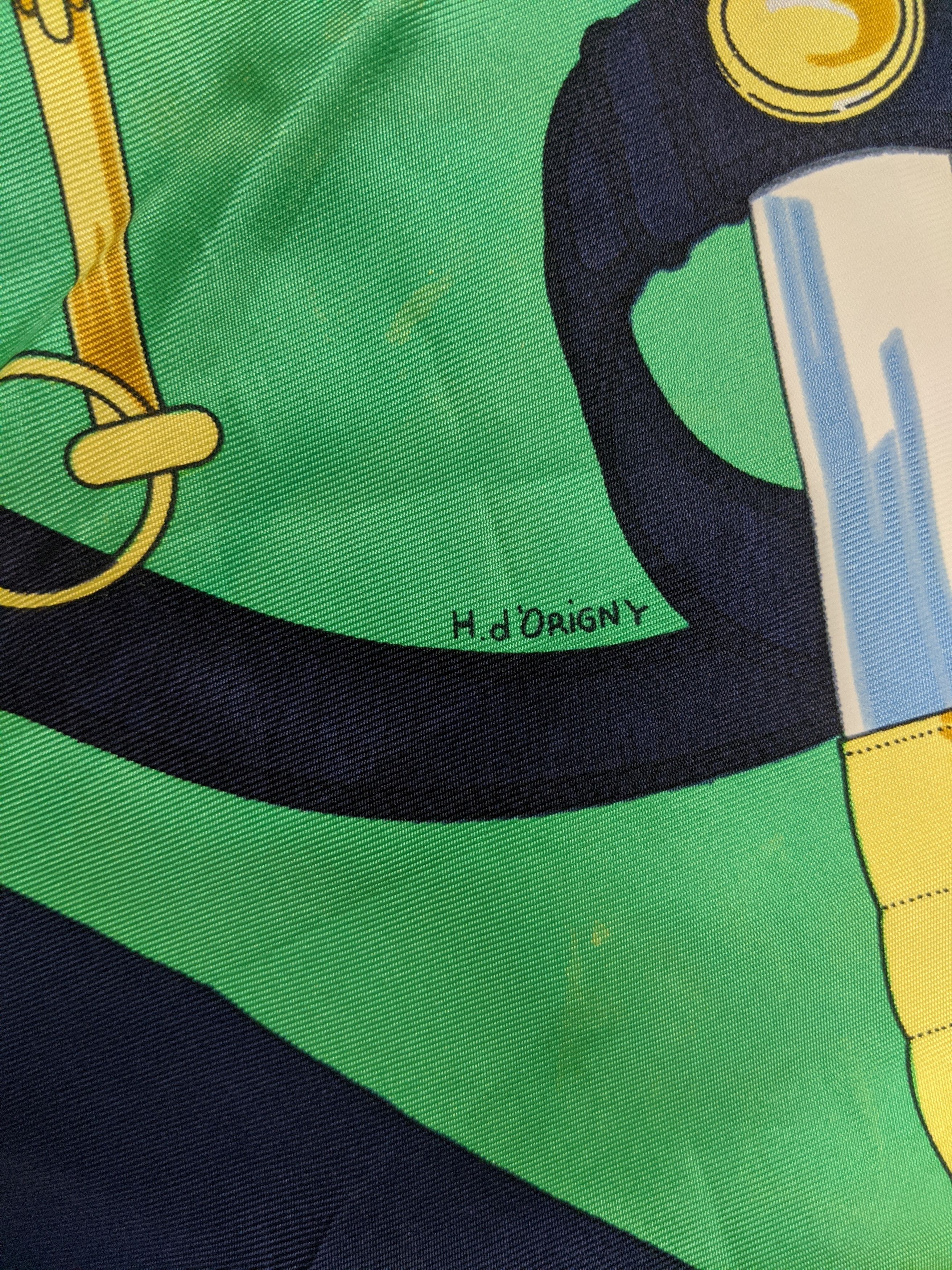 Hermes Hermes Eperon D Or Henri D Origny silk scarf Size ONE SIZE - 4 Thumbnail
