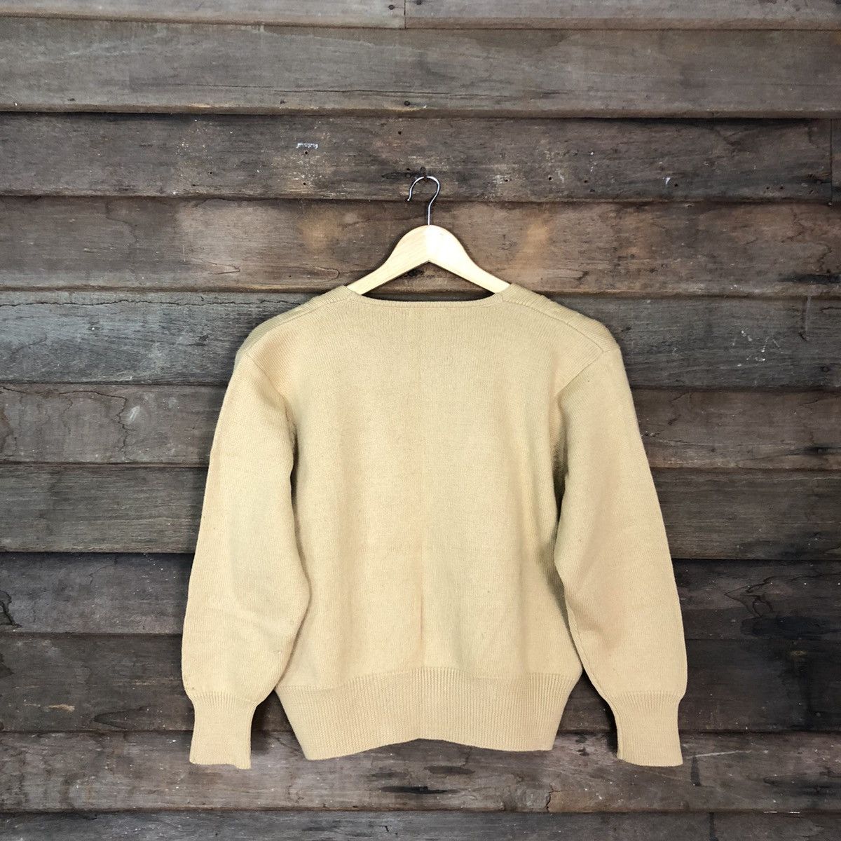 Japanese Brand × Vintage Vareuse art flower embroidered vintage Yellow Cardigan #539B Size M / US 6-8 / IT 42-44 - 12 Thumbnail