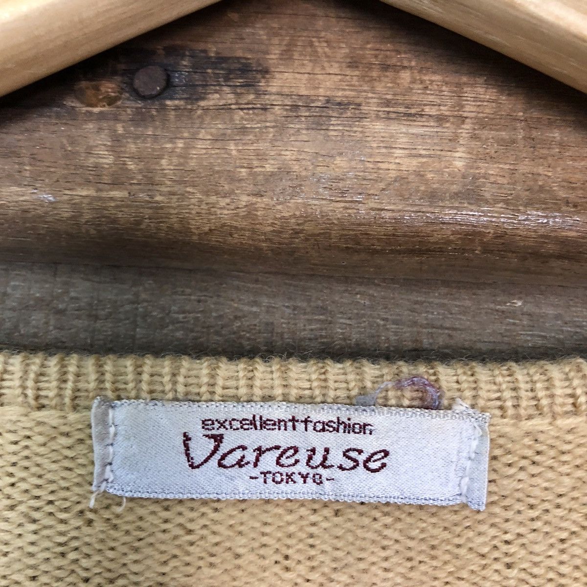 Japanese Brand × Vintage Vareuse art flower embroidered vintage Yellow Cardigan #539B Size M / US 6-8 / IT 42-44 - 11 Thumbnail