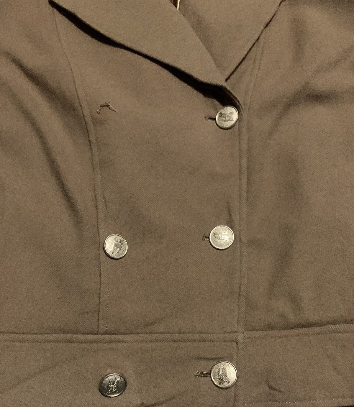Burberry Vintage 70s Luxury Burberrys Mohair Jacket Size US L / EU 52-54 / 3 - 3 Thumbnail