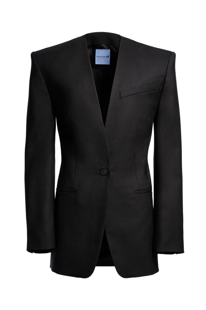 H&M Oversized Wool Blazer Size XS / US 0-2 / IT 36-38 - 2 Thumbnail