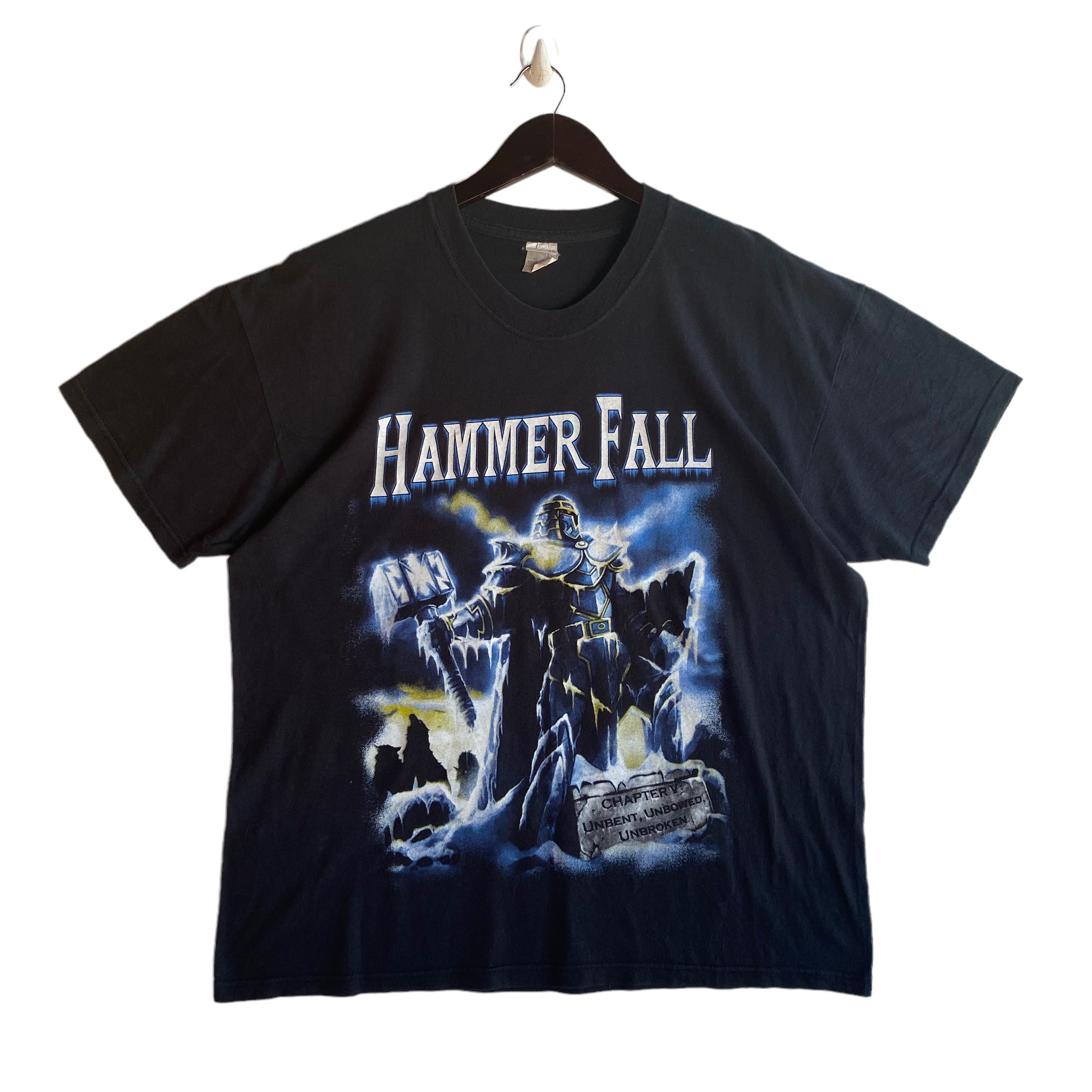 Band Tees 💥VINTAGE HAMMERFALL power metal band Chapter V album shirt Size US XL / EU 56 / 4 - 1 Thumbnail