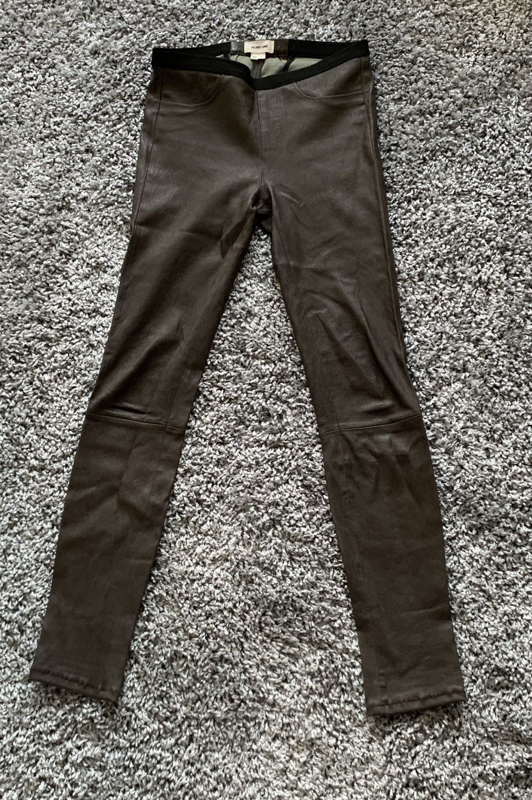 Helmut Lang Helmut Lang leather leggins Size 27" / US 4 / IT 40 - 1 Thumbnail