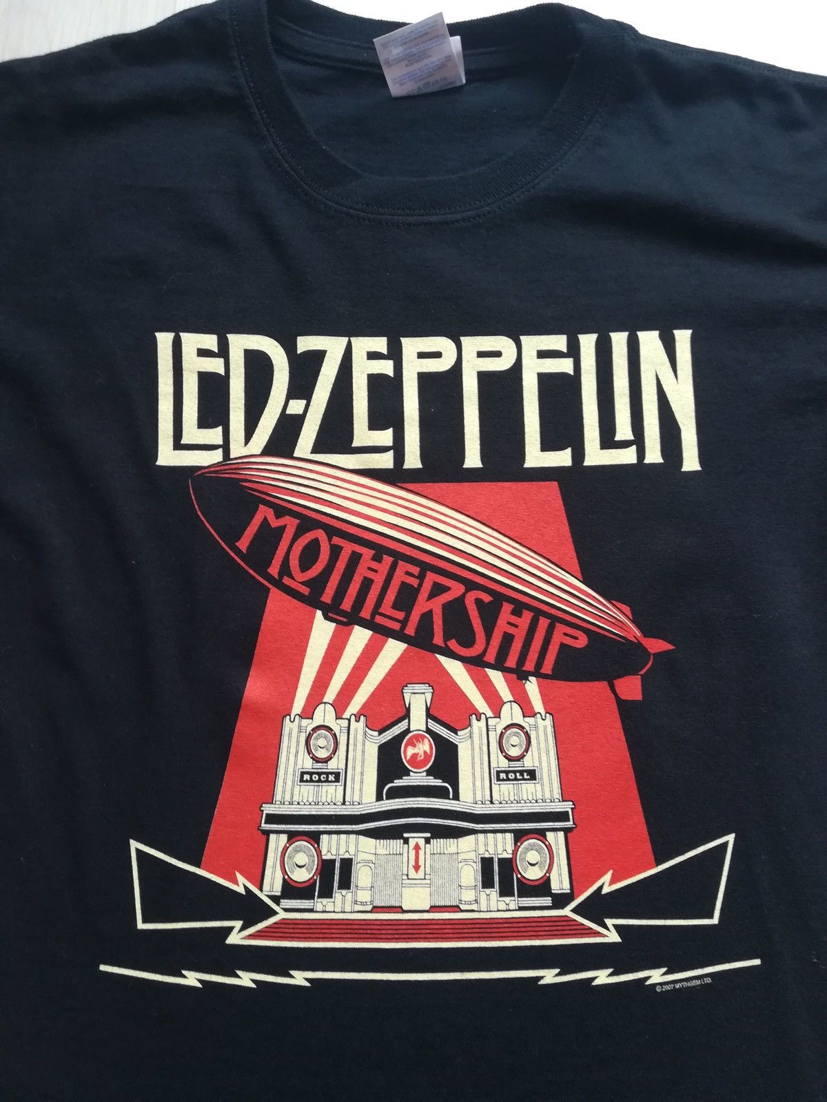 Band Tees Led Zeppelin Tee Mothership Size S T-Shirt Black Logo Print Size US S / EU 44-46 / 1 - 2 Thumbnail
