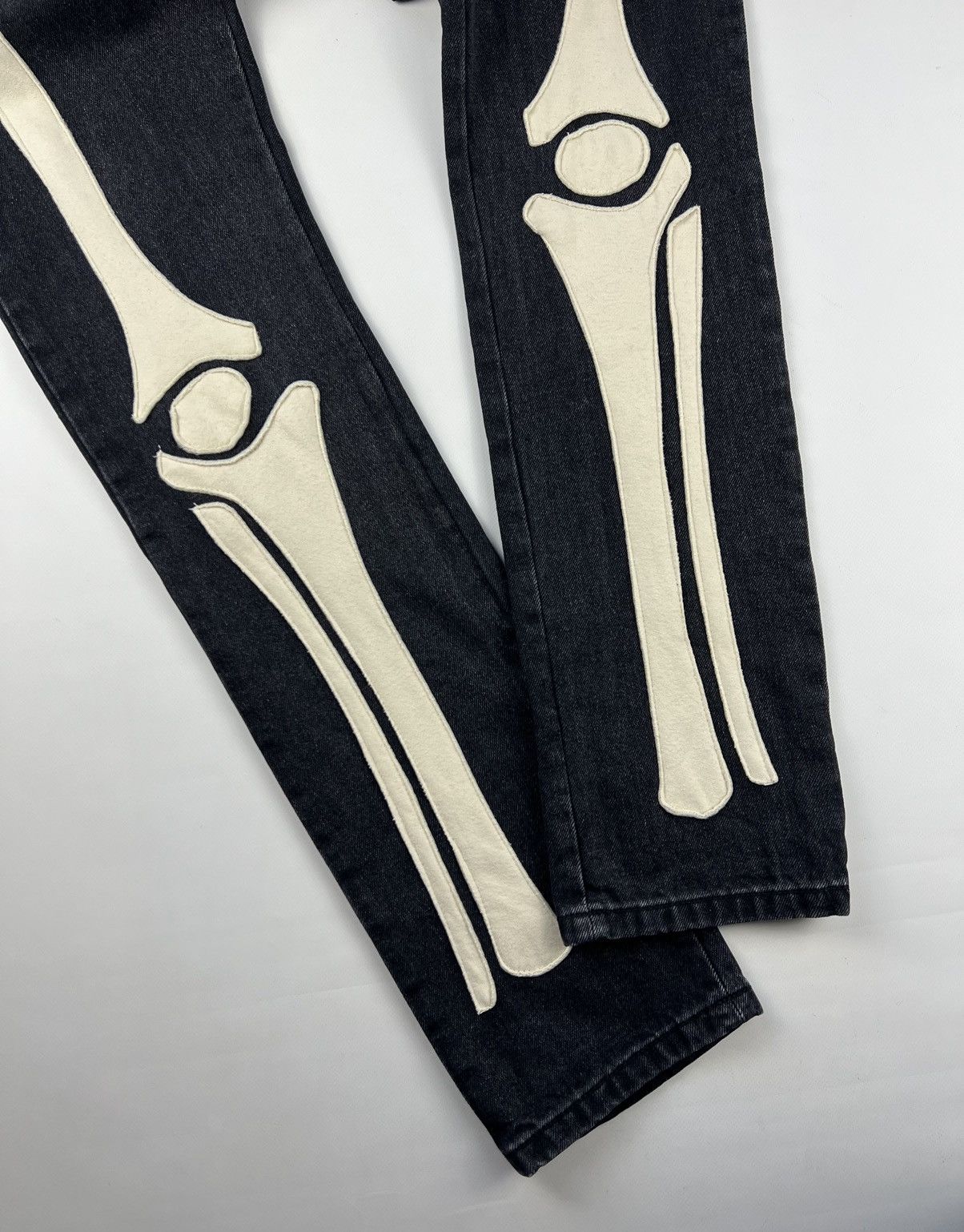 Vintage Mnml Skeleton💀 Jeans Size 33 Size US 33 - 8 Thumbnail