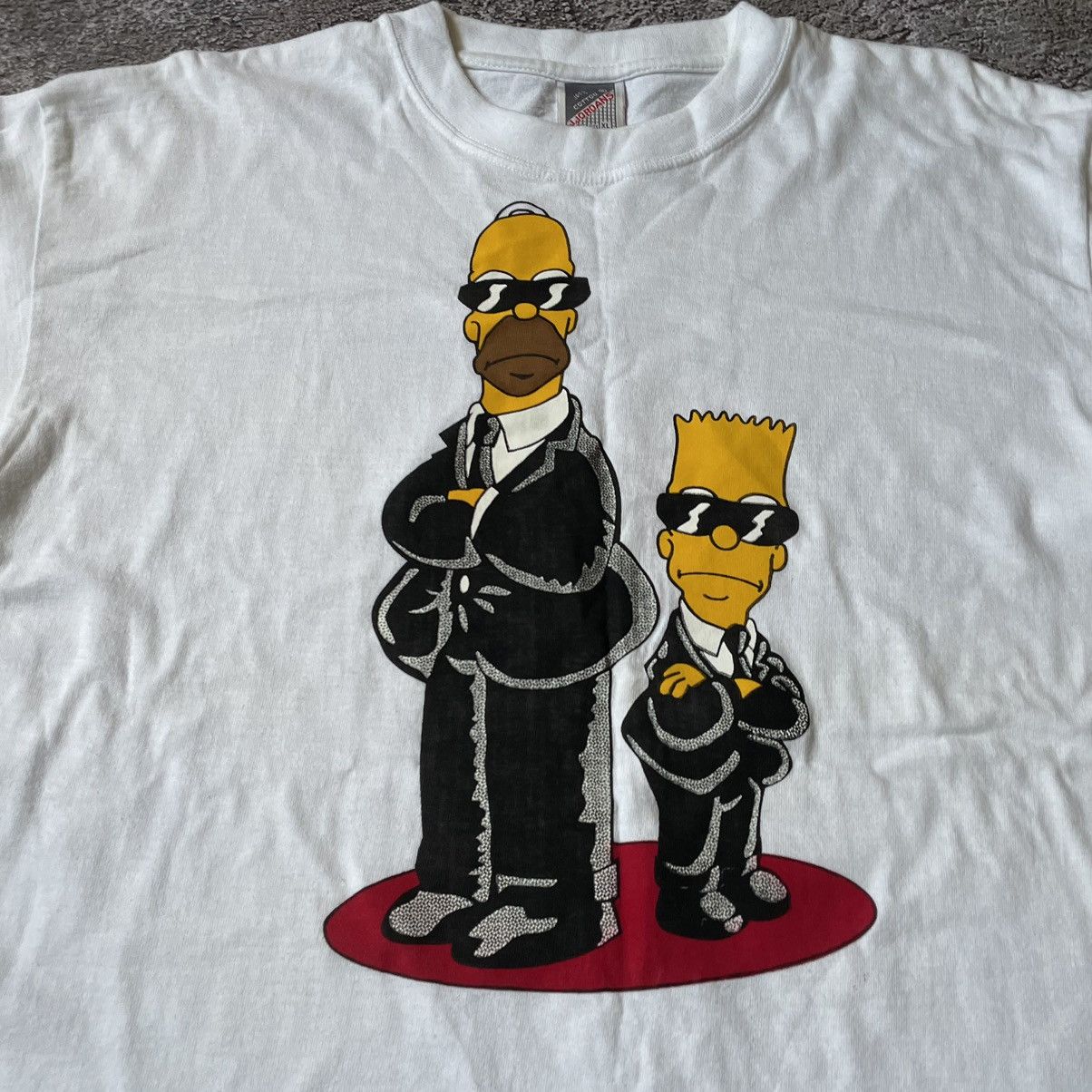 Vintage Vintage Y2K ADULT “ CARTOON HOMER 007 Agent “ FUNNY BuyTee | Grailed