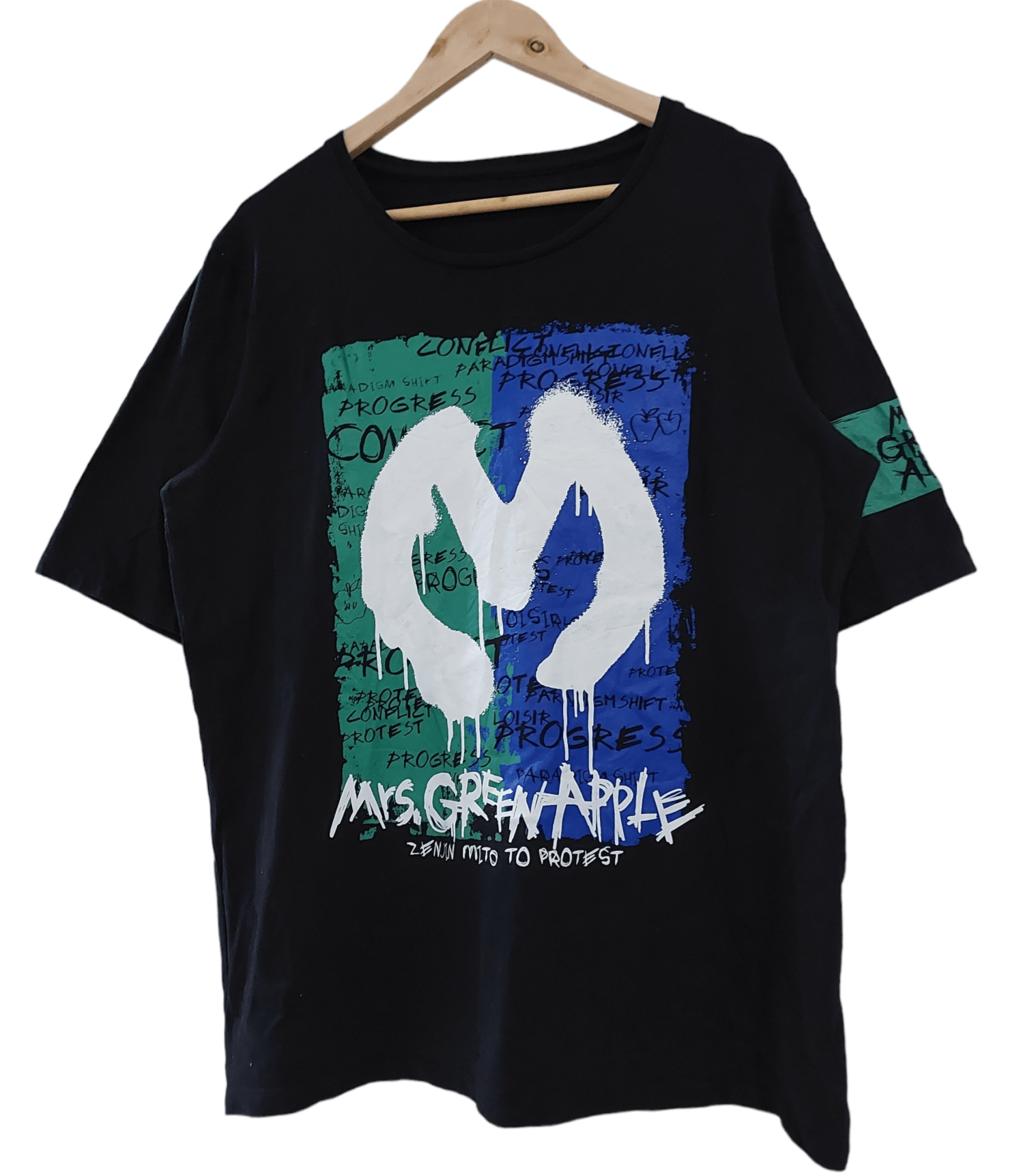 Anime × Band Tees MRS. GREEN APPLE JAPAN BAND ANIME FIRE FORCE SONG T-SHIRT Size US XL / EU 56 / 4 - 1 Thumbnail