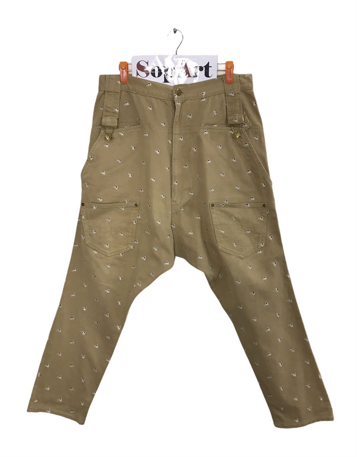 Japanese Brand Issey Miyake Mercibeaucoup Baggy Denim High Bush Pant Size US 33 - 1 Thumbnail