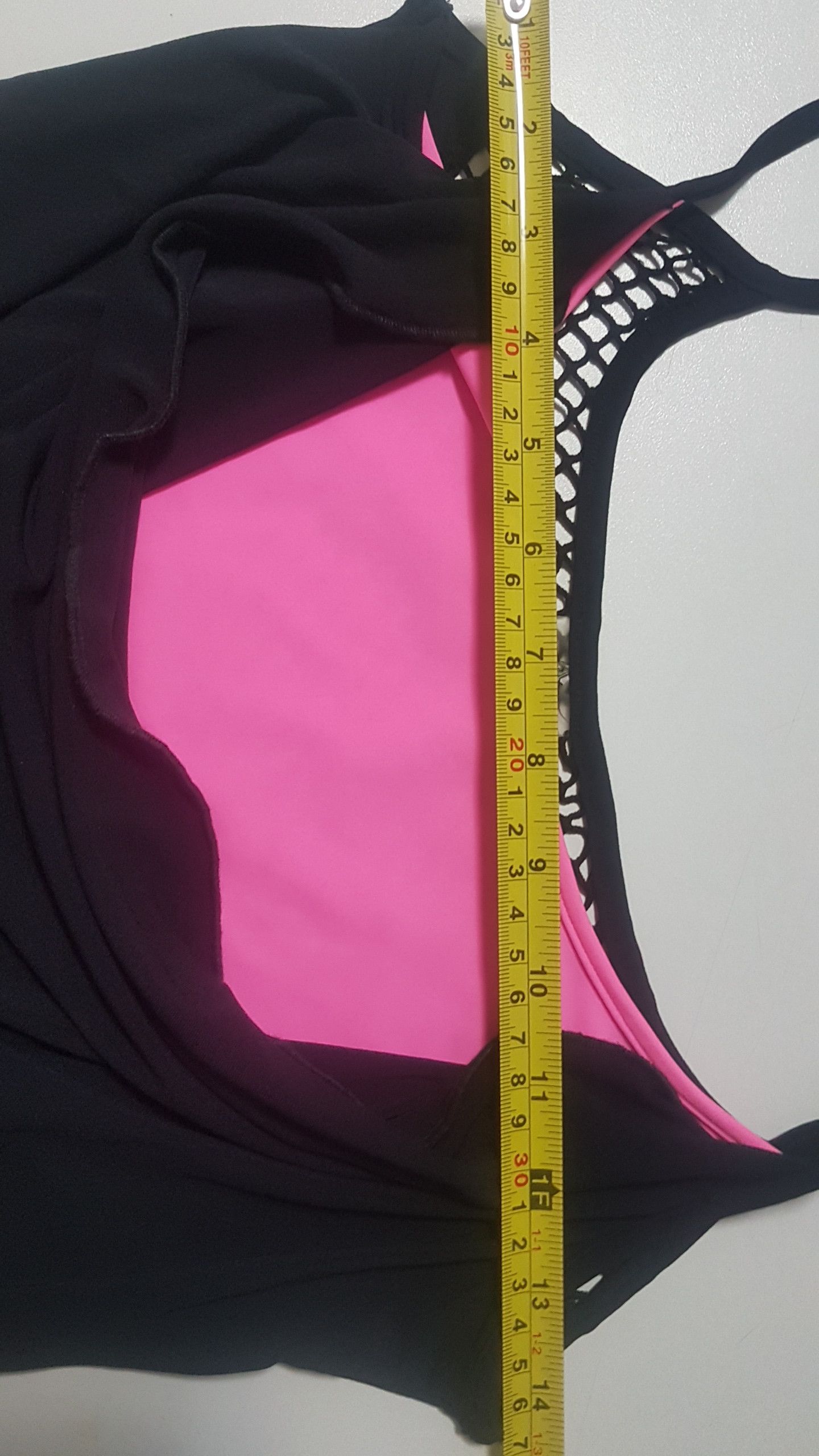 Thierry Mugler Double front layer -black and pink. Mesh on the back. Size S / US 4 / IT 40 - 12 Thumbnail