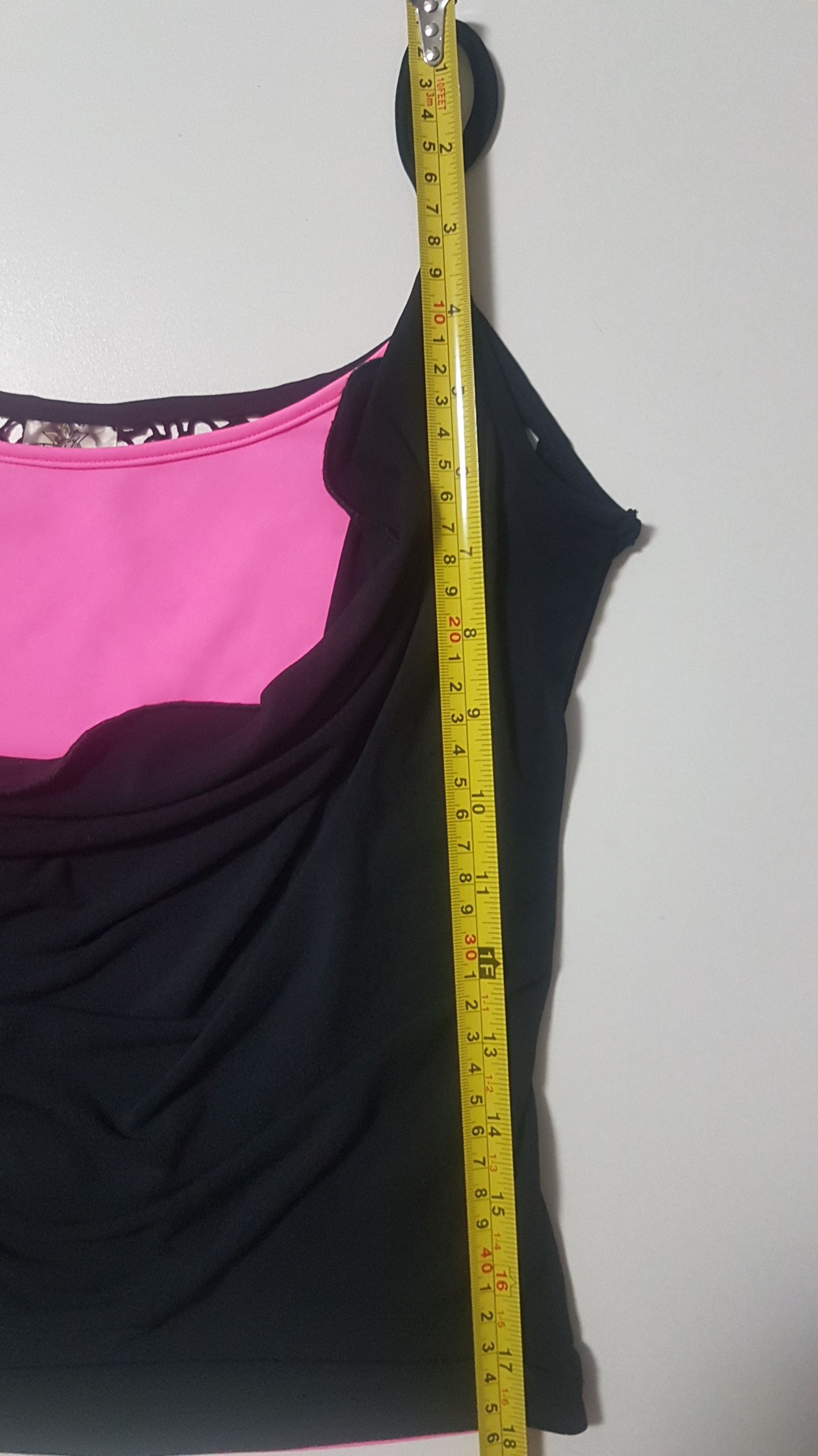 Thierry Mugler Double front layer -black and pink. Mesh on the back. Size S / US 4 / IT 40 - 11 Thumbnail