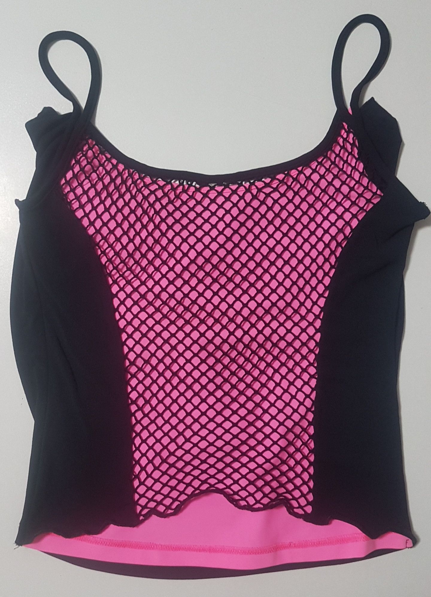 Thierry Mugler Double front layer -black and pink. Mesh on the back. Size S / US 4 / IT 40 - 13 Thumbnail