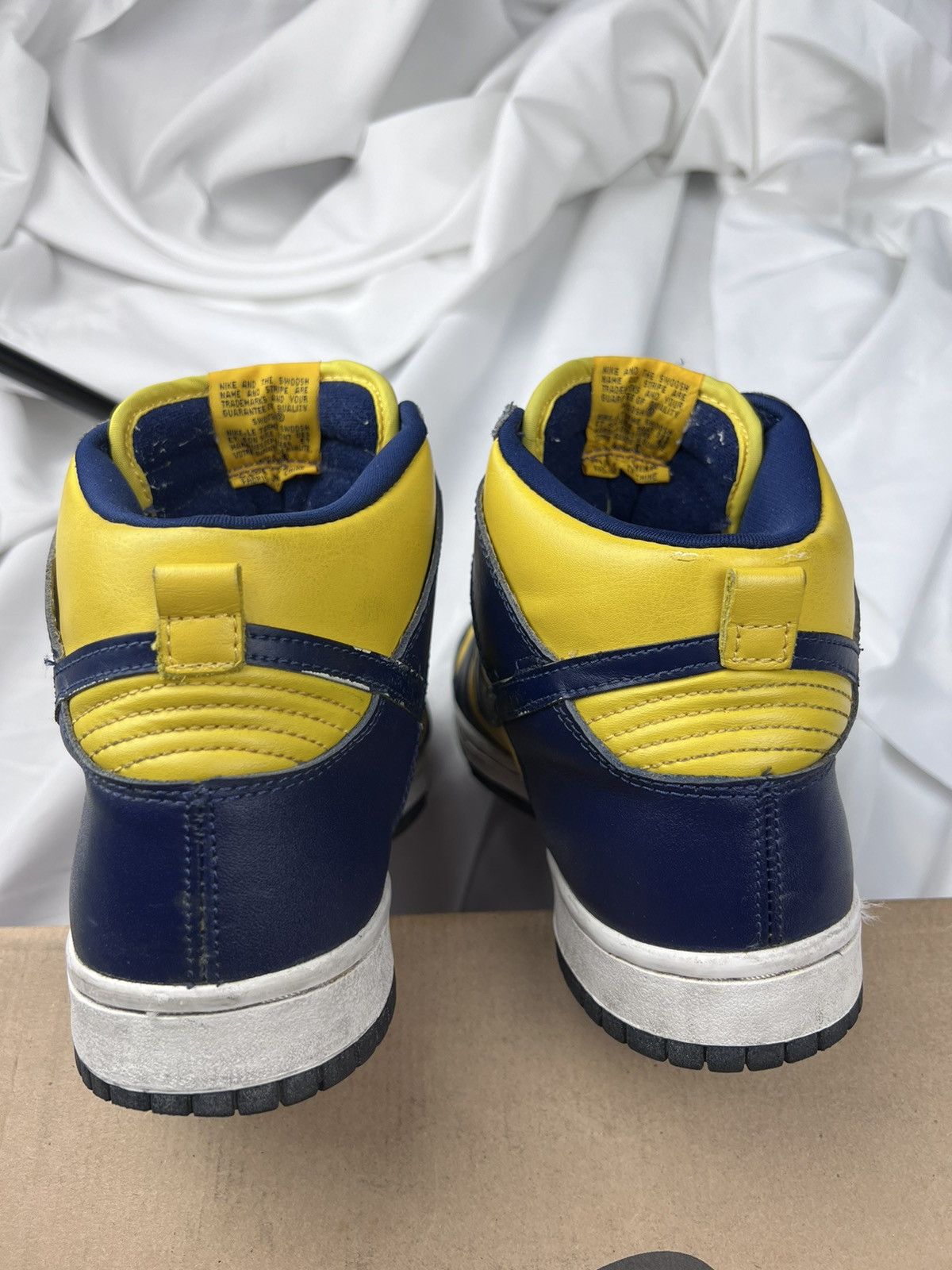 Nike × Vintage 1999 Nike Dunk High - Michigan Size US 9.5 / EU 42-43 - 8 Thumbnail