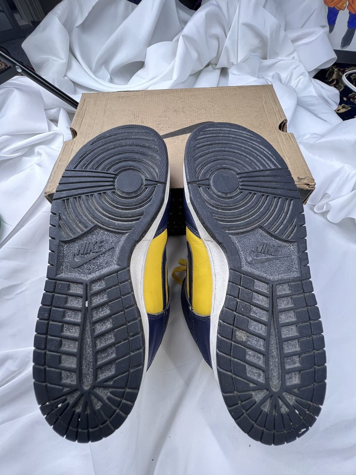 Nike × Vintage 1999 Nike Dunk High - Michigan Size US 9.5 / EU 42-43 - 7 Thumbnail