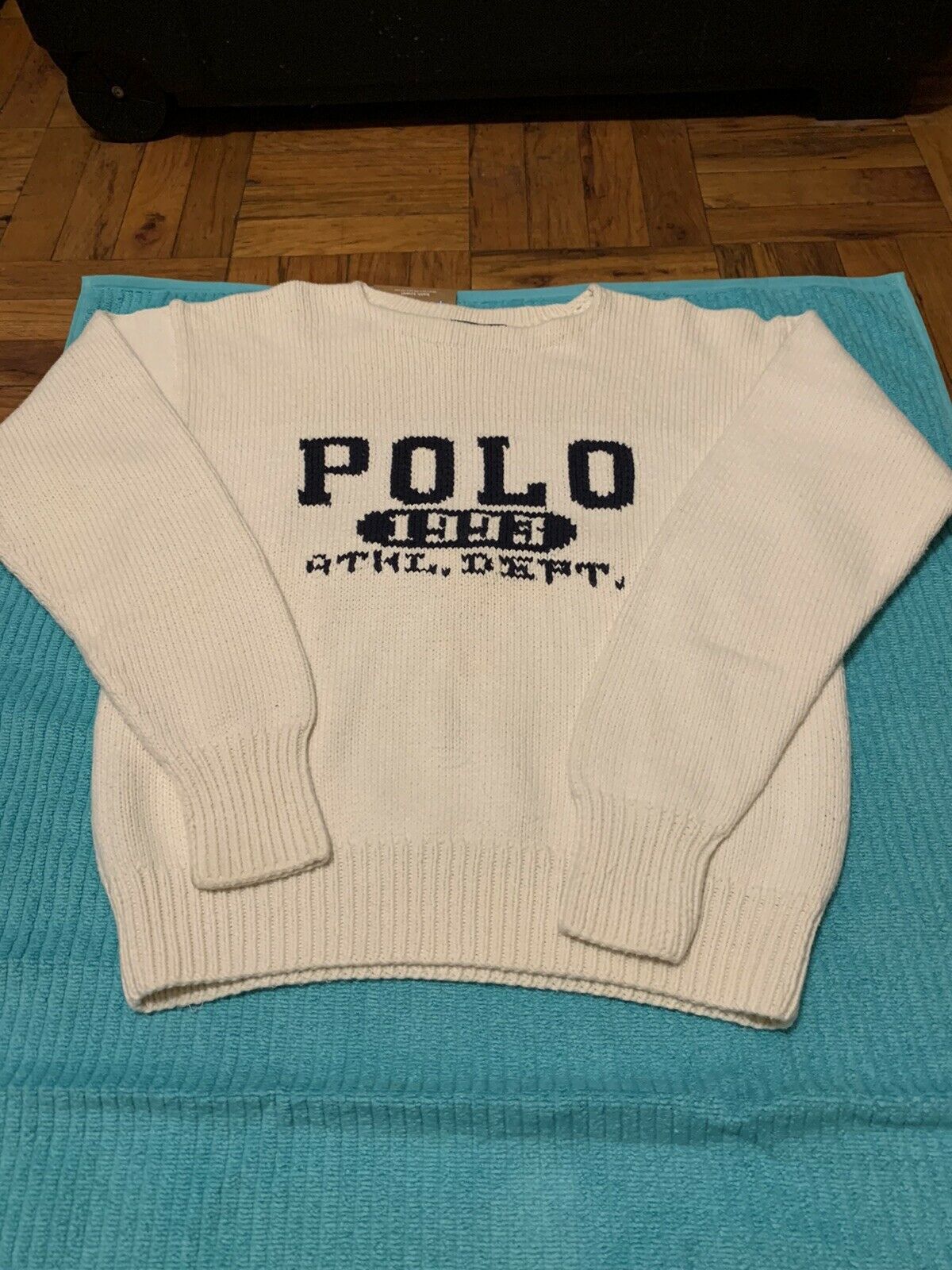 Polo Ralph Lauren Vintage Polo Ralph Lauren 1967 ATHL DEPT. POLO KNIT MED Size US M / EU 48-50 / 2 - 4 Thumbnail