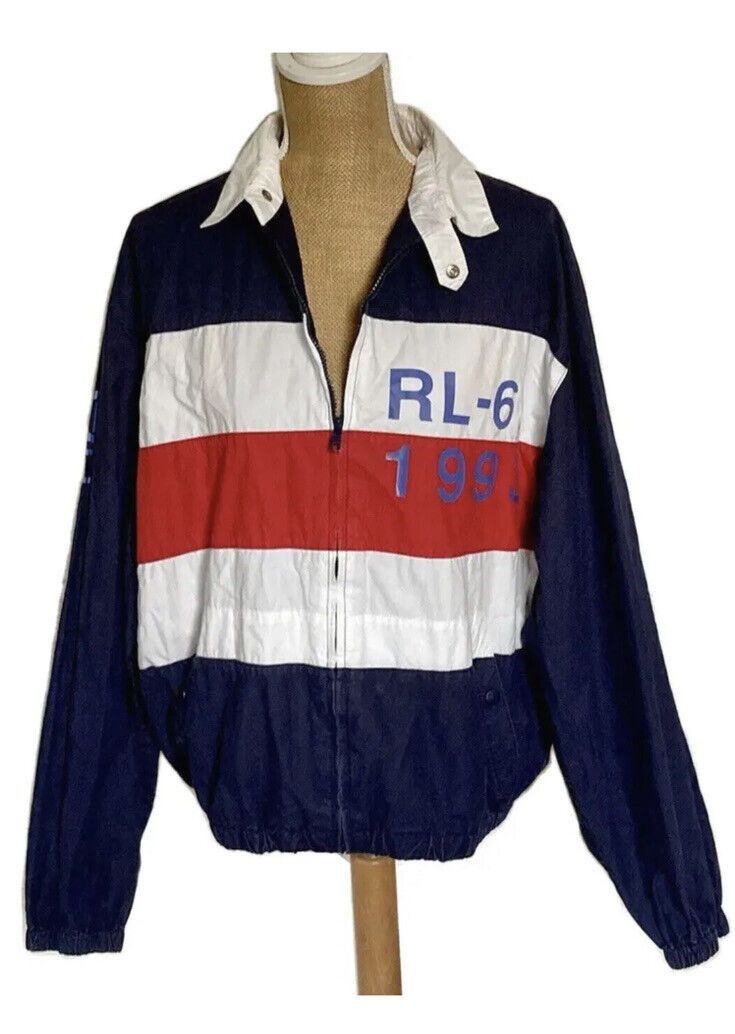 Polo Ralph Lauren Vintage Polo Ralph Lauren RL-67 1993 Windbreaker Jacket Med Size US M / EU 48-50 / 2 - 12 Thumbnail