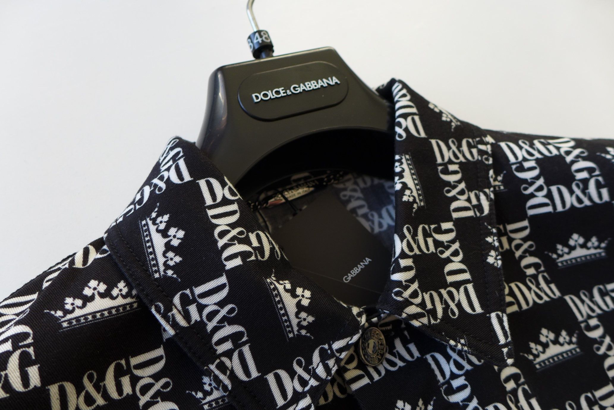 Dolce & Gabbana n/a Dolce & Gabbana Crown Logo Denim Jacket Size US M / EU 48-50 / 2 - 12 Thumbnail