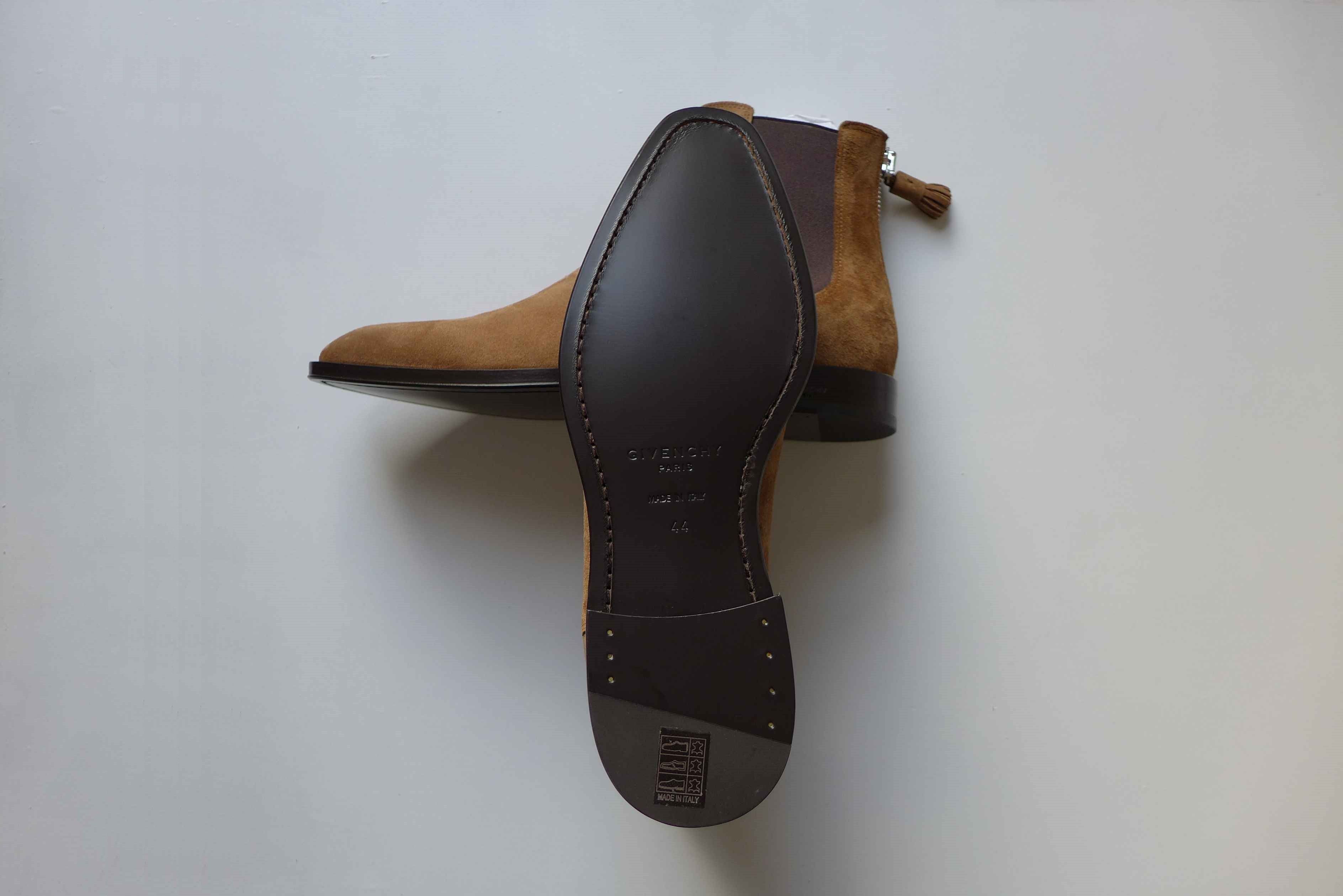 Givenchy Givenchy Rider Chelsea Zip Boots -- Camel Suede Size US 11 / EU 44 - 13 Thumbnail