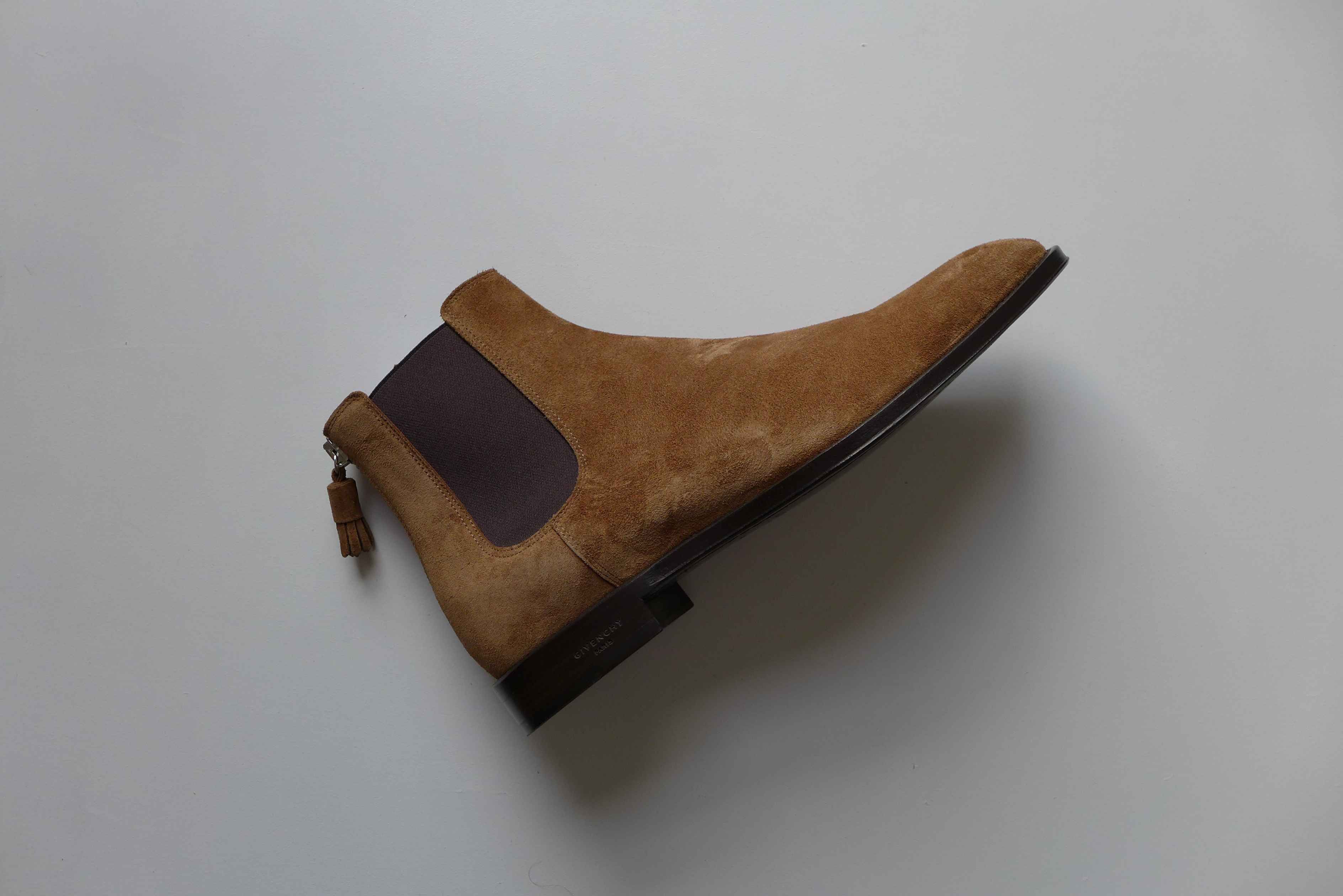Givenchy Givenchy Rider Chelsea Zip Boots -- Camel Suede Size US 11 / EU 44 - 7 Thumbnail