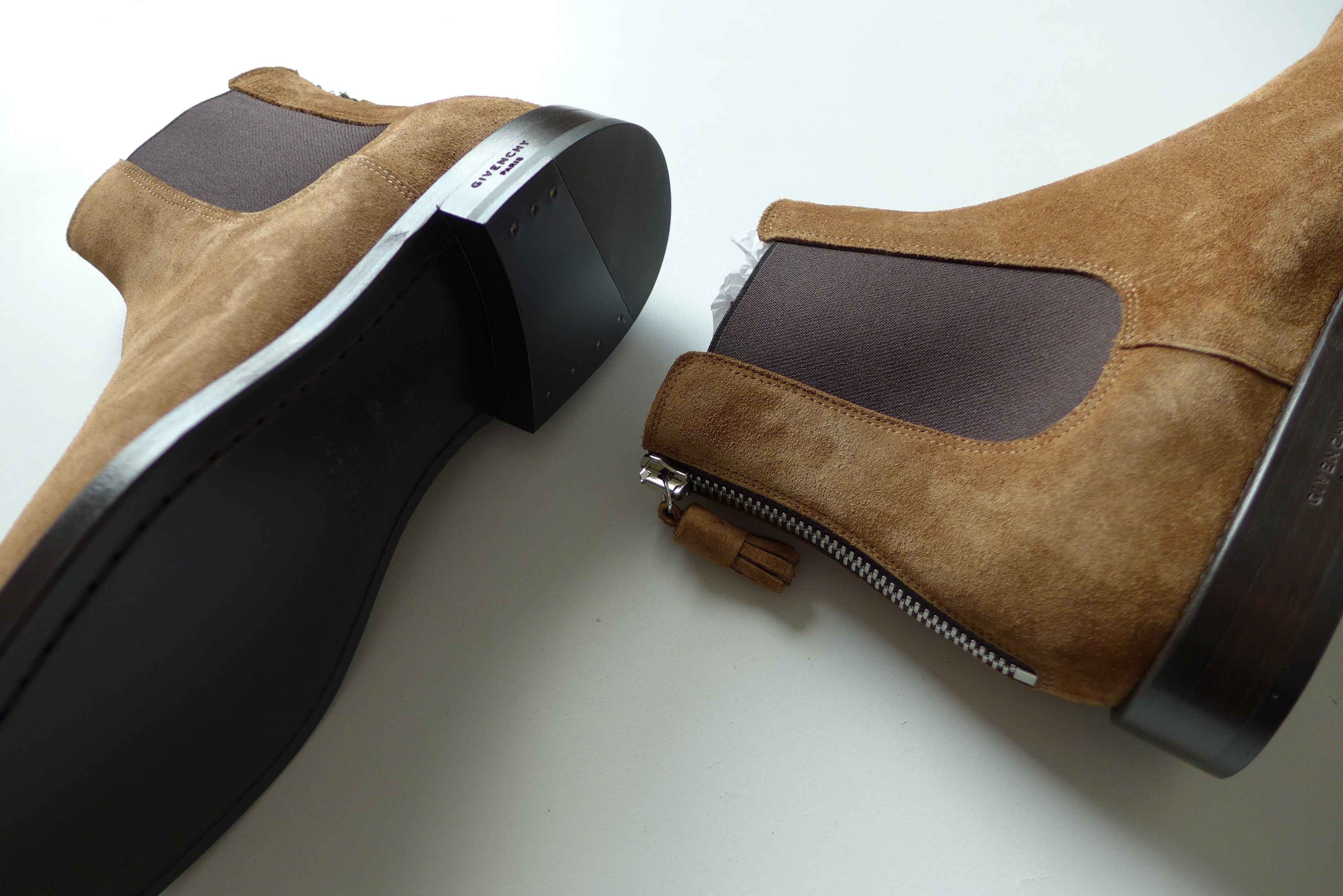 Givenchy Givenchy Rider Chelsea Zip Boots -- Camel Suede Size US 11 / EU 44 - 3 Thumbnail