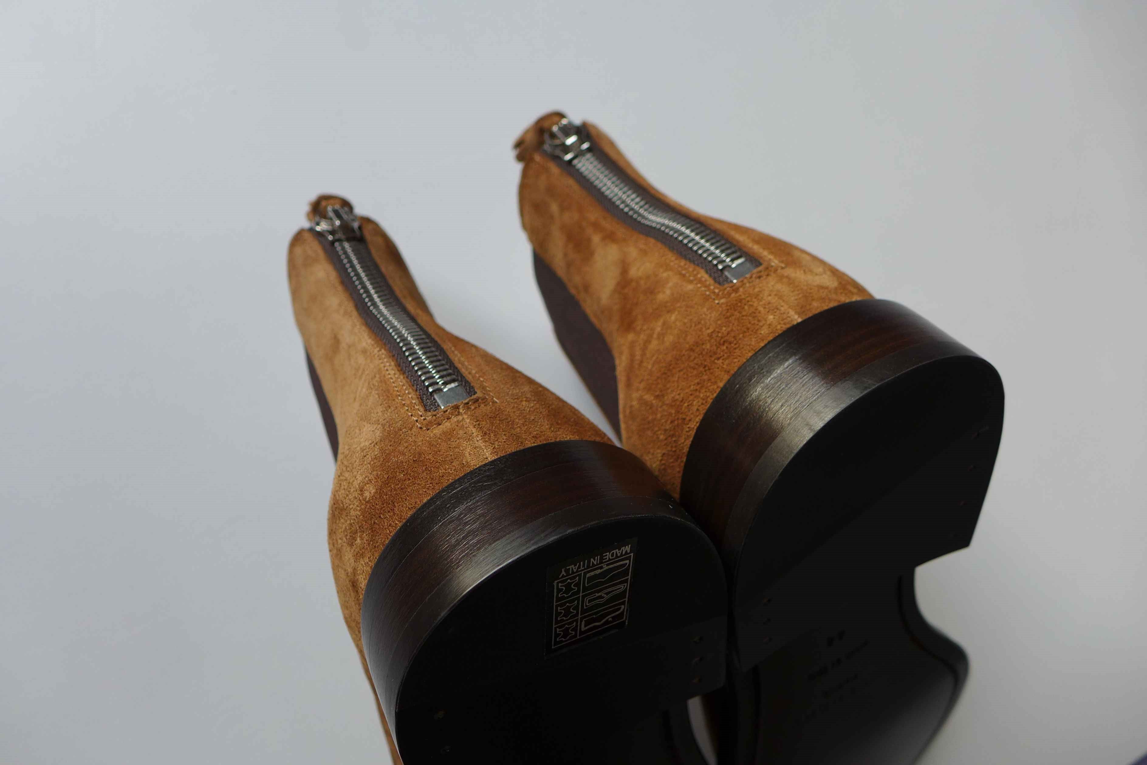Givenchy Givenchy Rider Chelsea Zip Boots -- Camel Suede Size US 11 / EU 44 - 12 Thumbnail