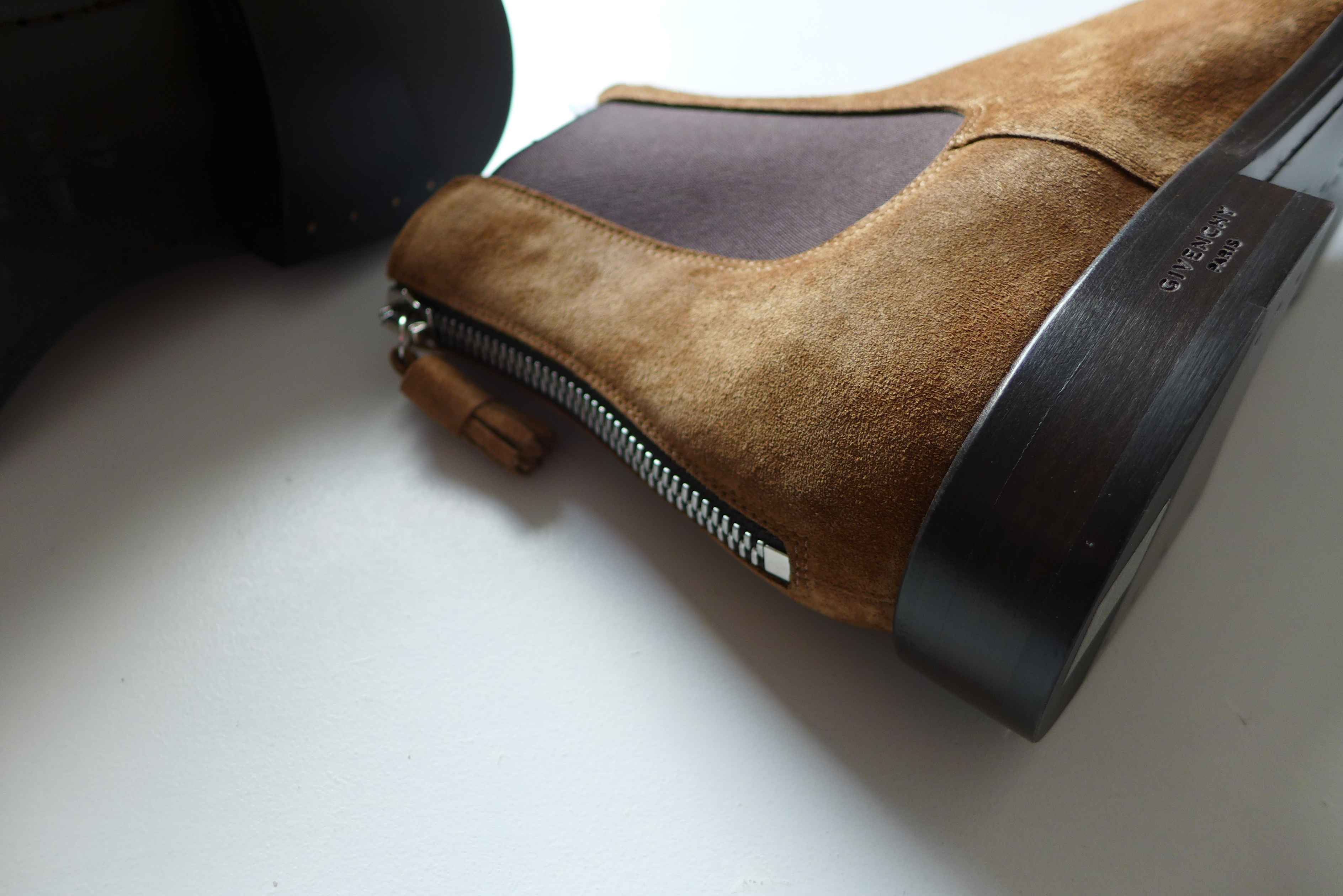Givenchy Givenchy Rider Chelsea Zip Boots -- Camel Suede Size US 11 / EU 44 - 4 Thumbnail
