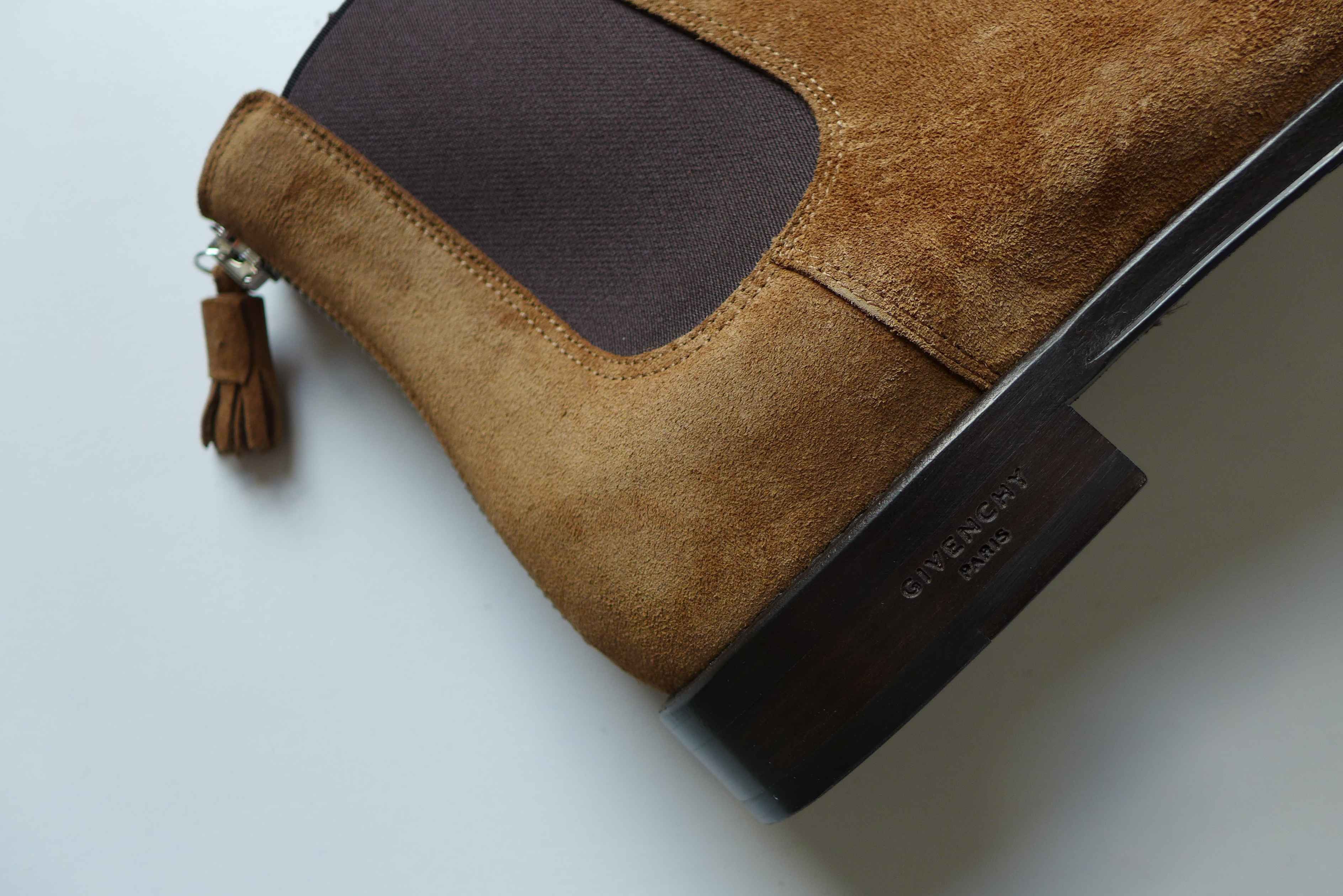 Givenchy Givenchy Rider Chelsea Zip Boots -- Camel Suede Size US 11 / EU 44 - 8 Thumbnail