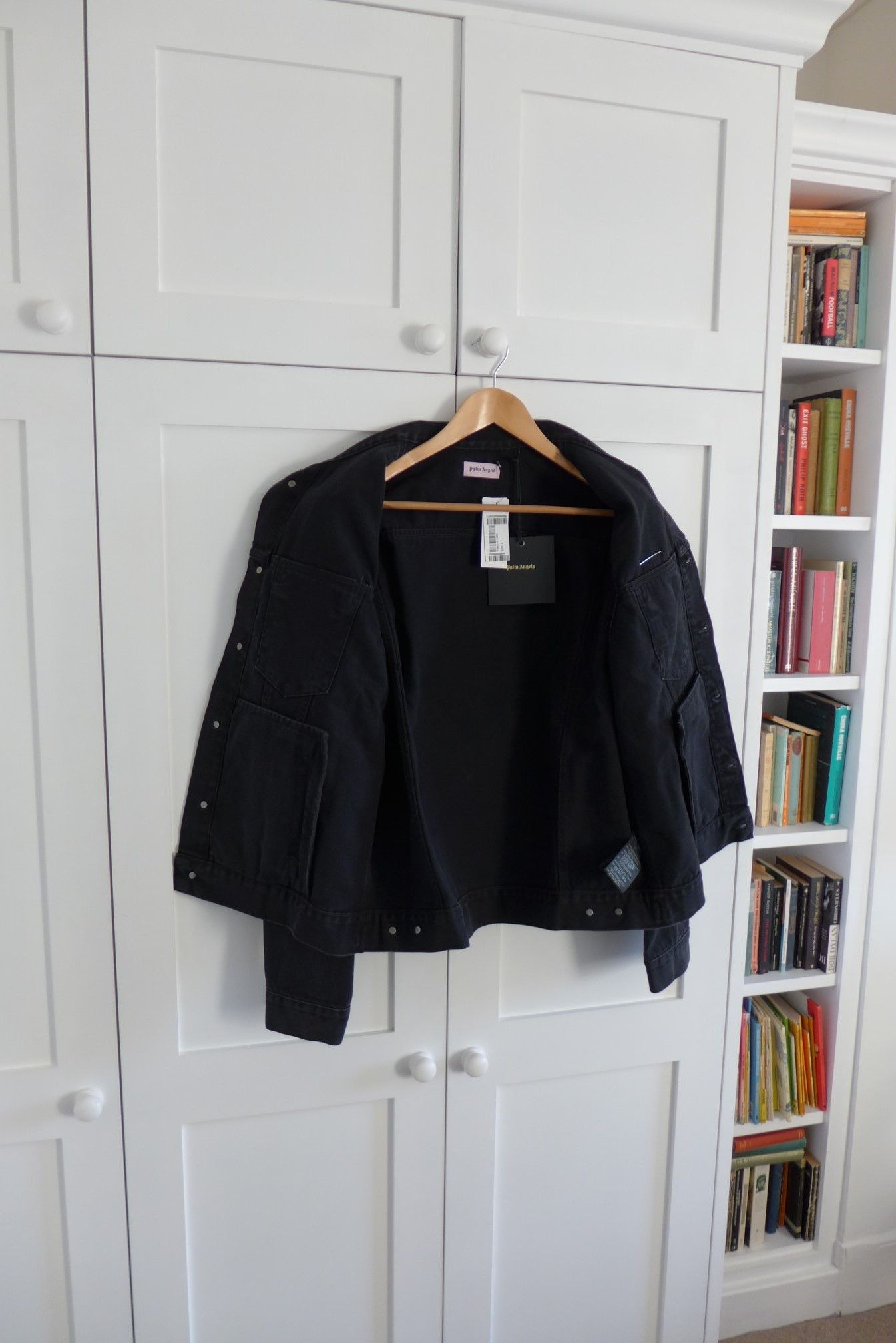 Palm Angels Palm Angels Pin My Heart Jacket - Black Denim Size US L / EU 52-54 / 3 - 7 Thumbnail