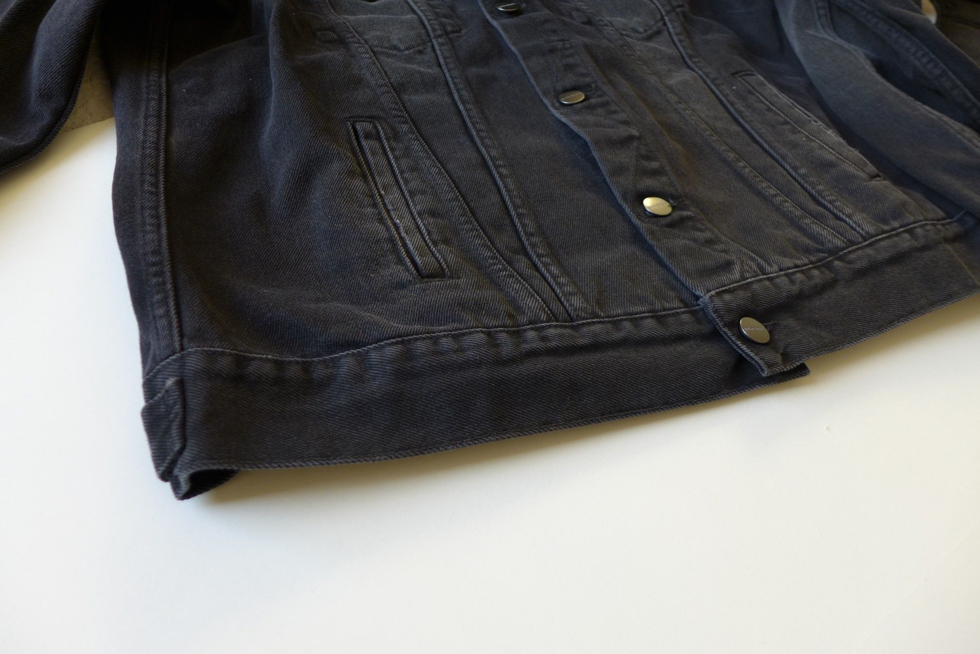 Palm Angels Palm Angels Pin My Heart Jacket - Black Denim Size US XL / EU 56 / 4 - 9 Thumbnail