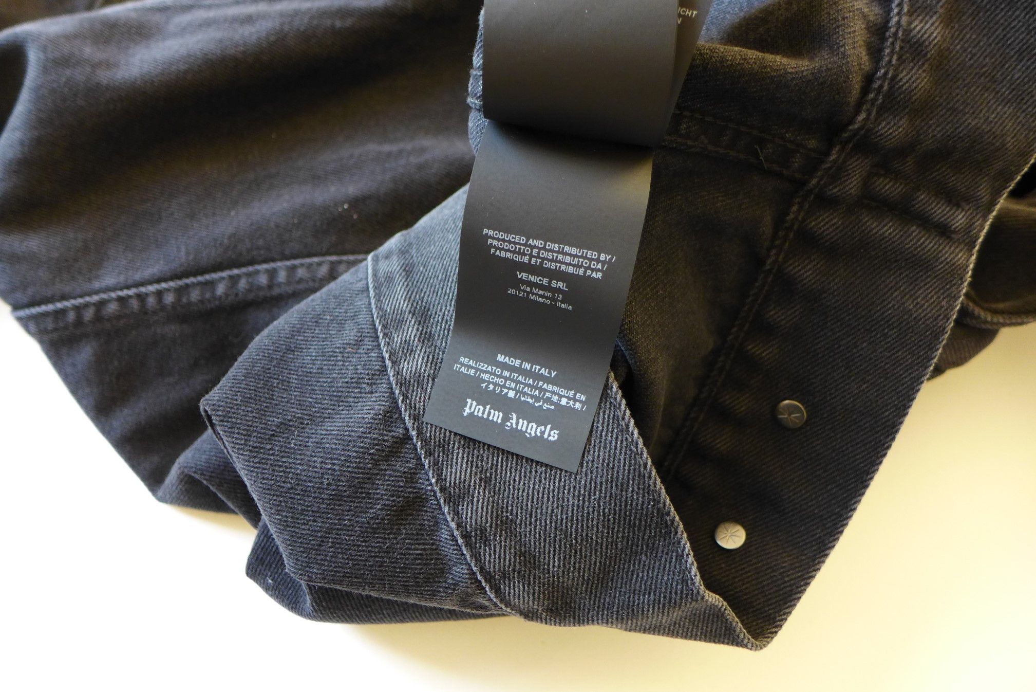 Palm Angels Palm Angels Pin My Heart Jacket - Black Denim Size US XL / EU 56 / 4 - 12 Thumbnail