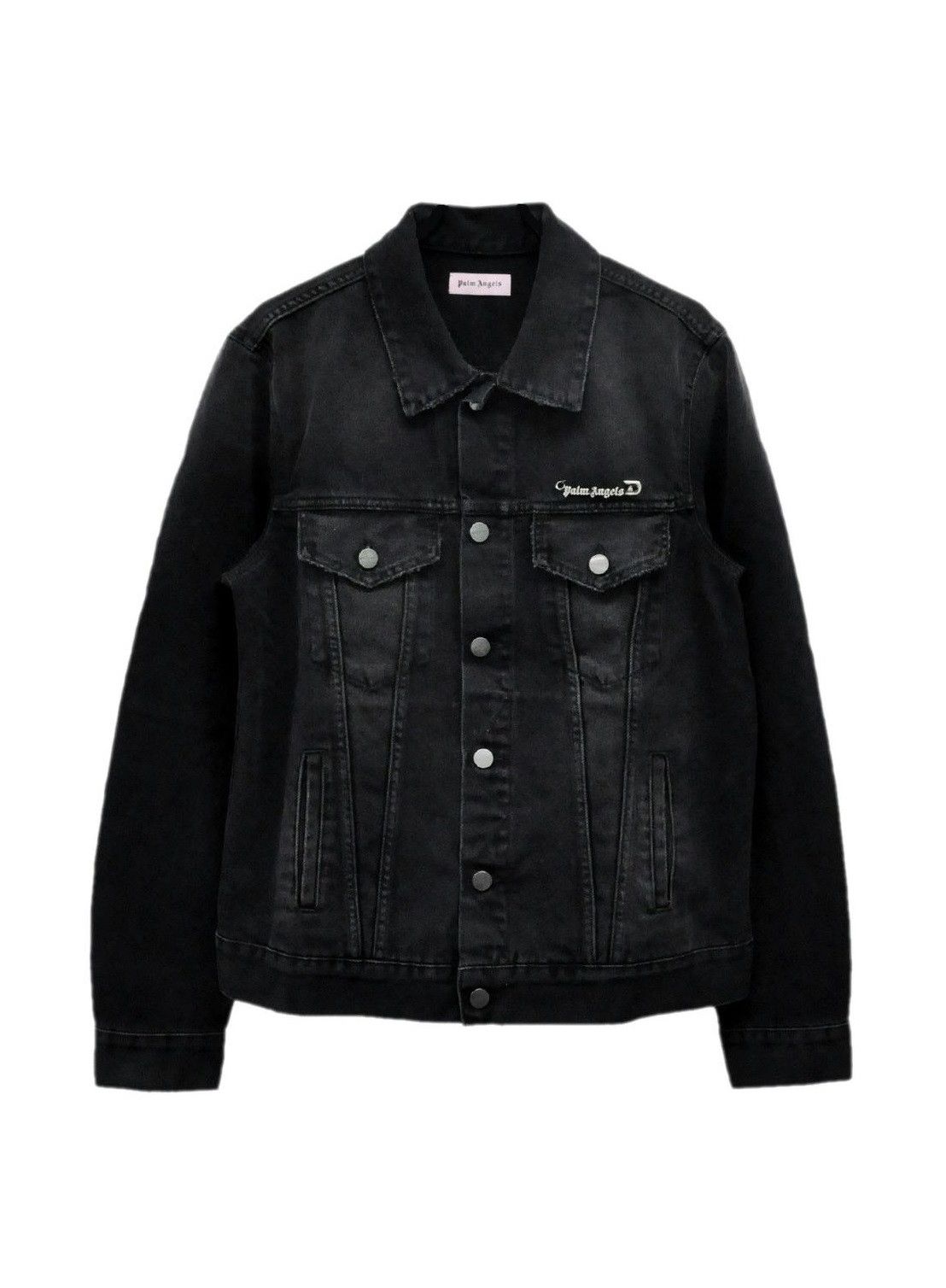 Palm Angels Palm Angels Pin My Heart Jacket - Black Denim Size US XL / EU 56 / 4 - 1 Thumbnail
