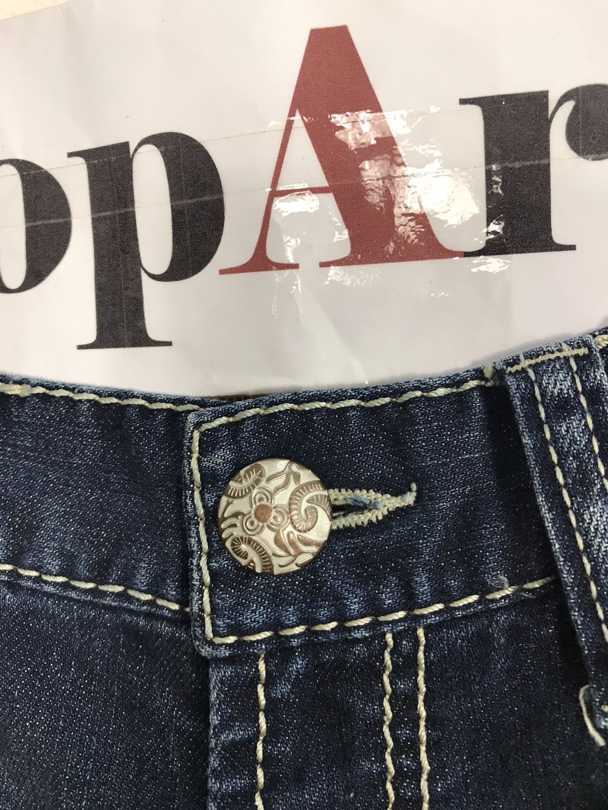 Japanese Brand × Vintage Vintage Anti Label Jeans Indigo design Size US 30 / EU 46 - 7 Thumbnail