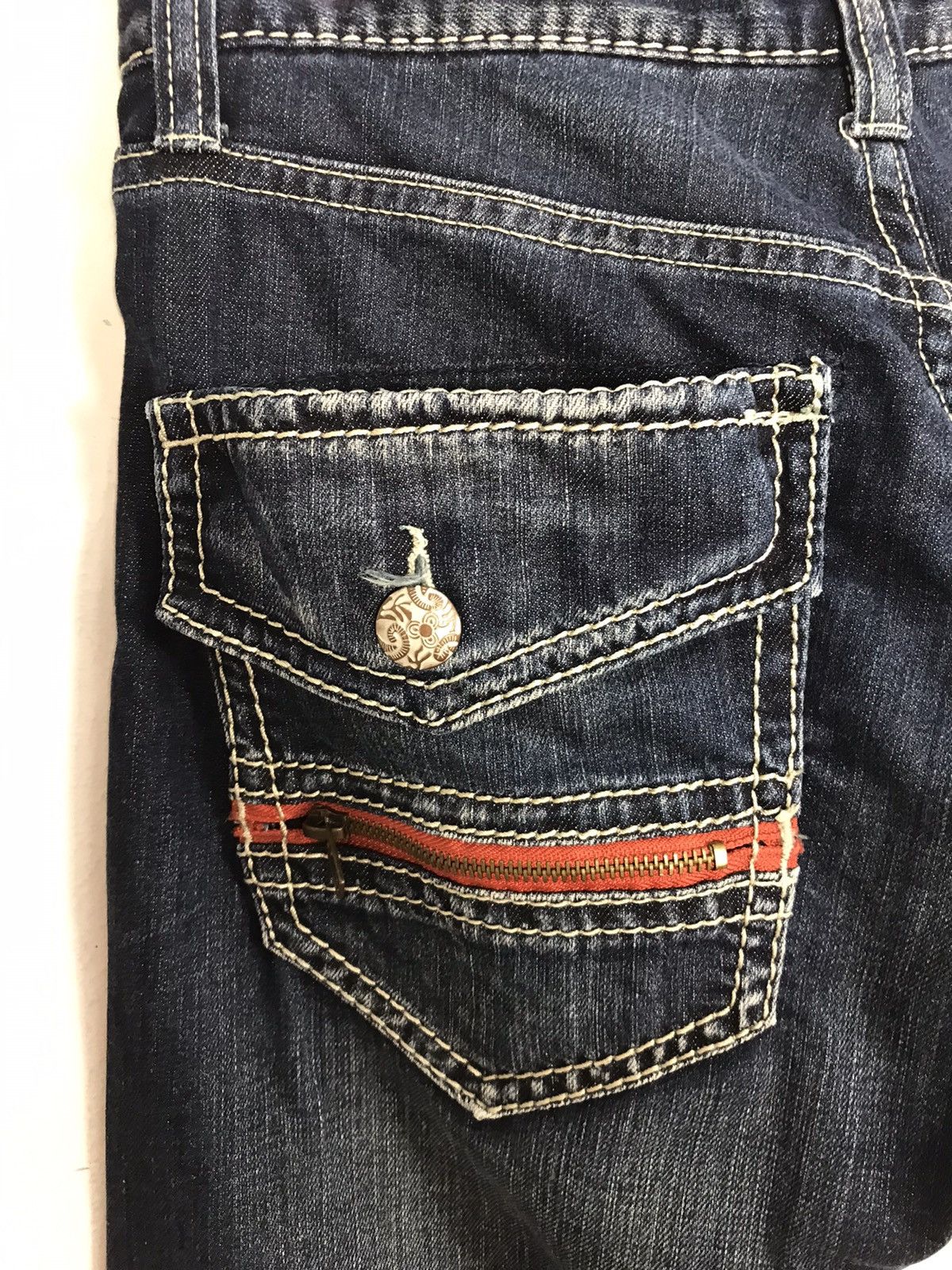 Japanese Brand × Vintage Vintage Anti Label Jeans Indigo design Size US 30 / EU 46 - 13 Thumbnail