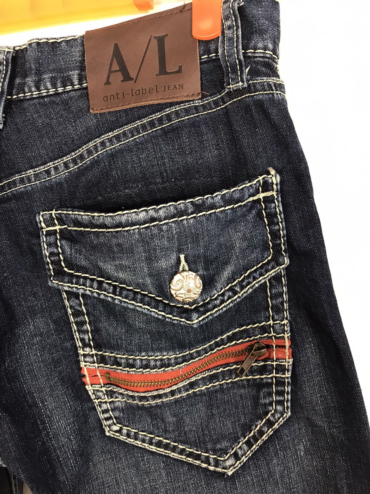 Japanese Brand × Vintage Vintage Anti Label Jeans Indigo design Size US 30 / EU 46 - 12 Thumbnail