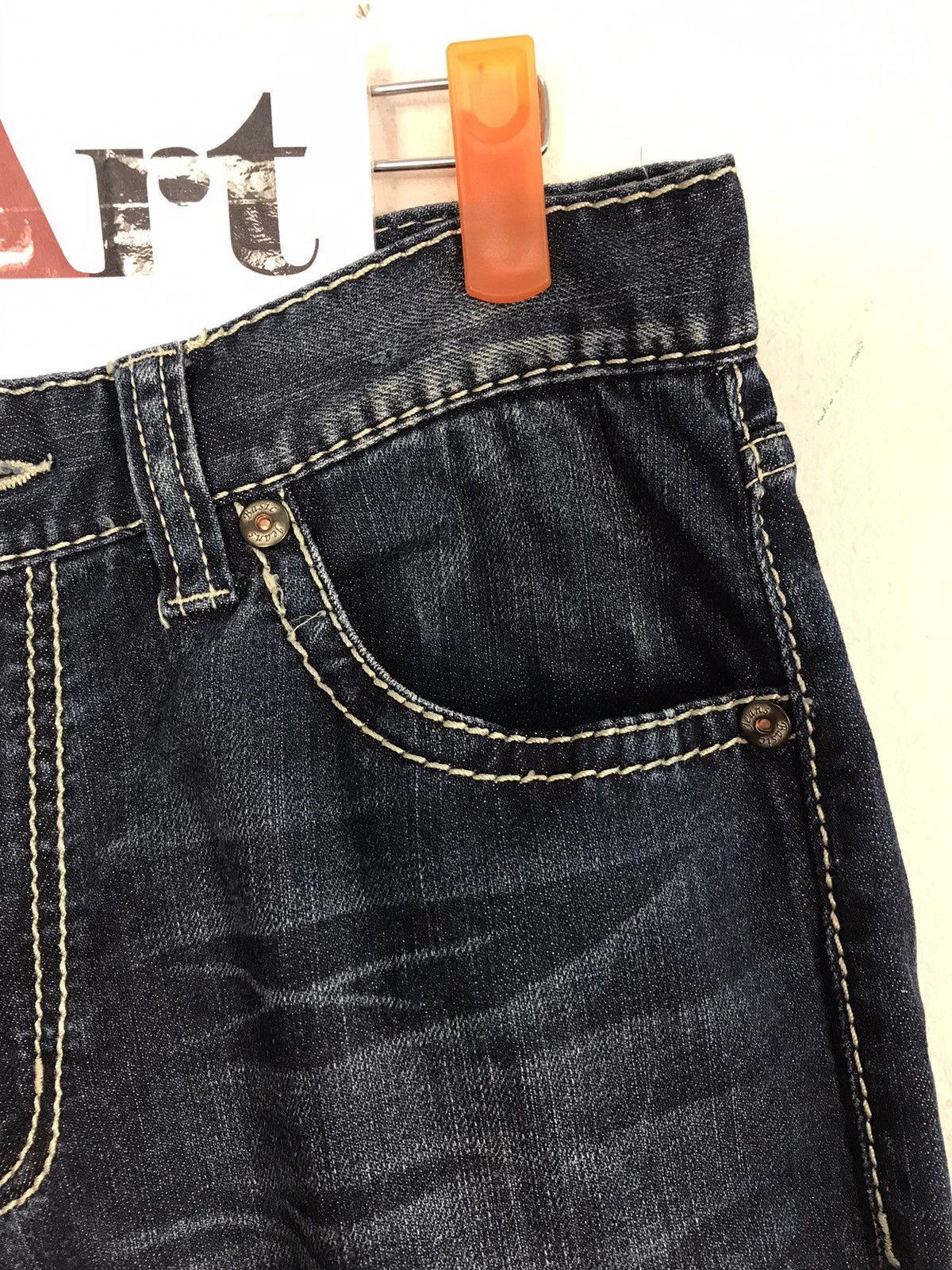 Japanese Brand × Vintage Vintage Anti Label Jeans Indigo design Size US 30 / EU 46 - 5 Thumbnail