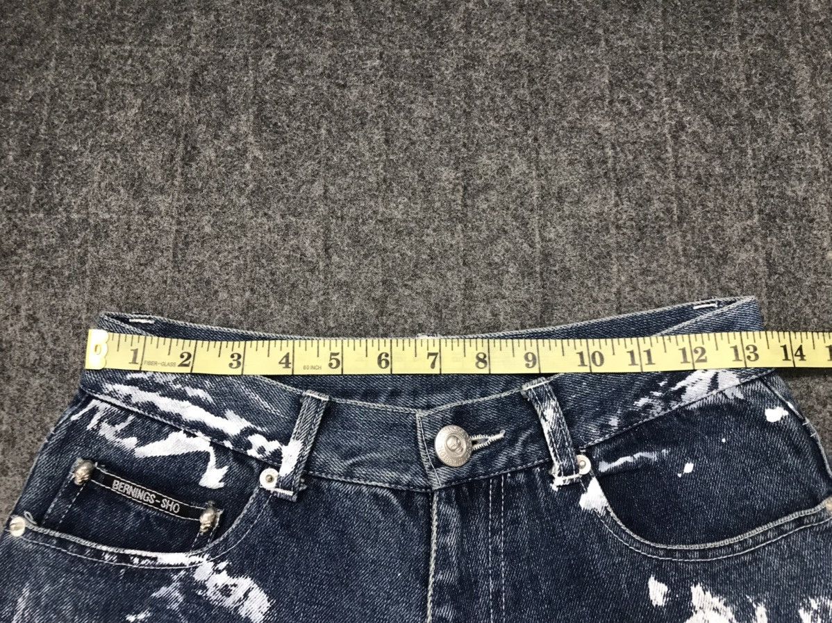 Vintage Vtg Bernings-Sho Overprint Skull Bondage Punk jeans Design Size US 27 - 19 Thumbnail
