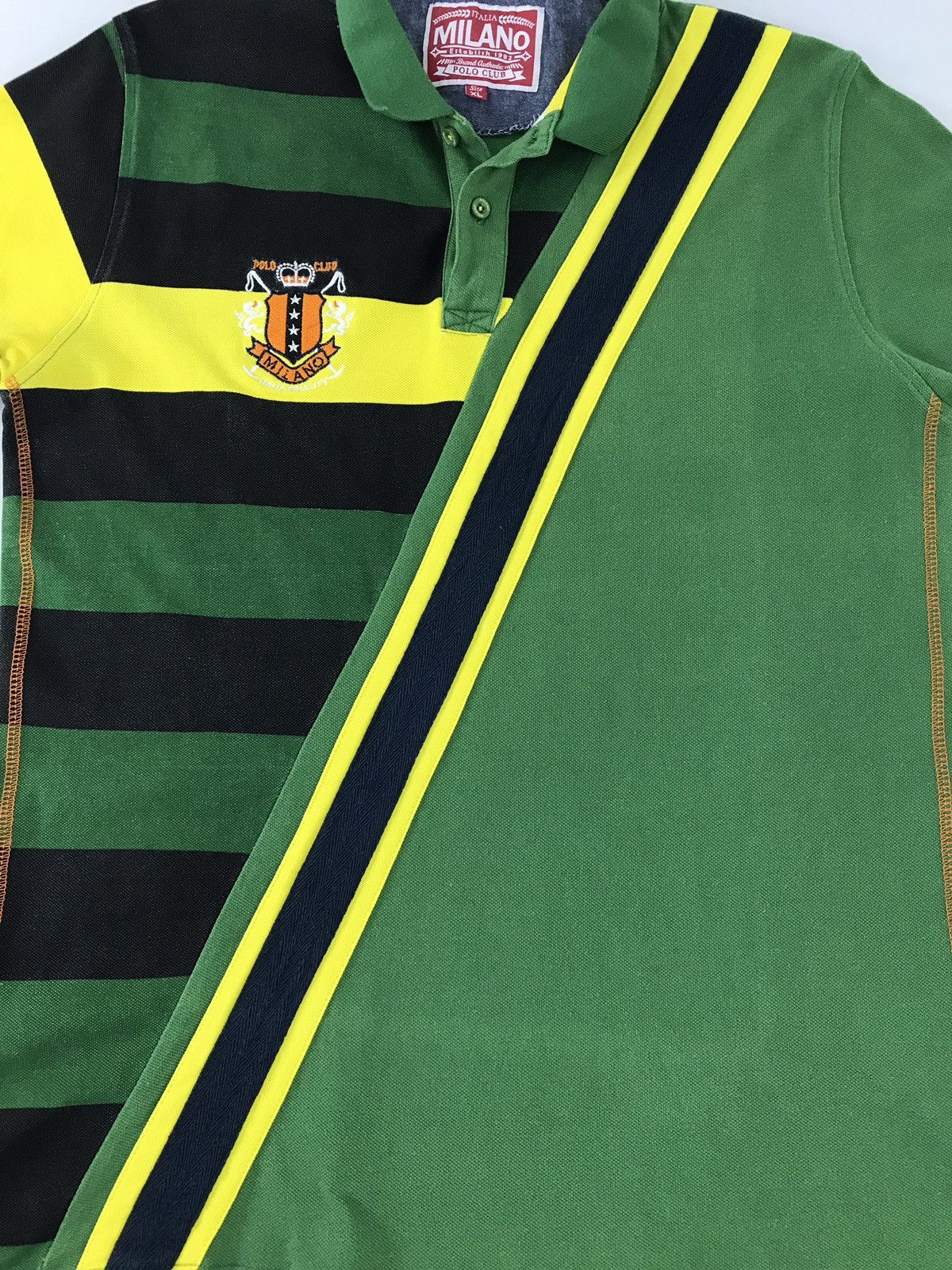 Japanese Brand Milano Polo Club Logo 82 Number Polo Rugby Tee Size US M / EU 48-50 / 2 - 3 Thumbnail