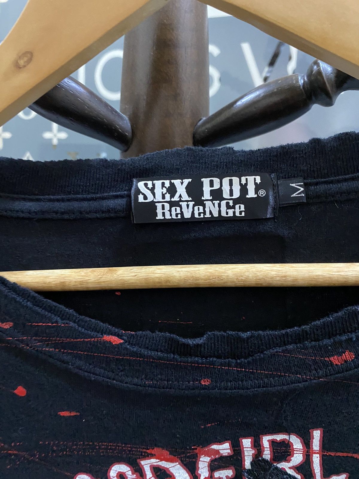 Japanese Brand × Vintage Vintage Sex Pot Revenge Punk Distress Shirt Size US M / EU 48-50 / 2 - 15 Thumbnail