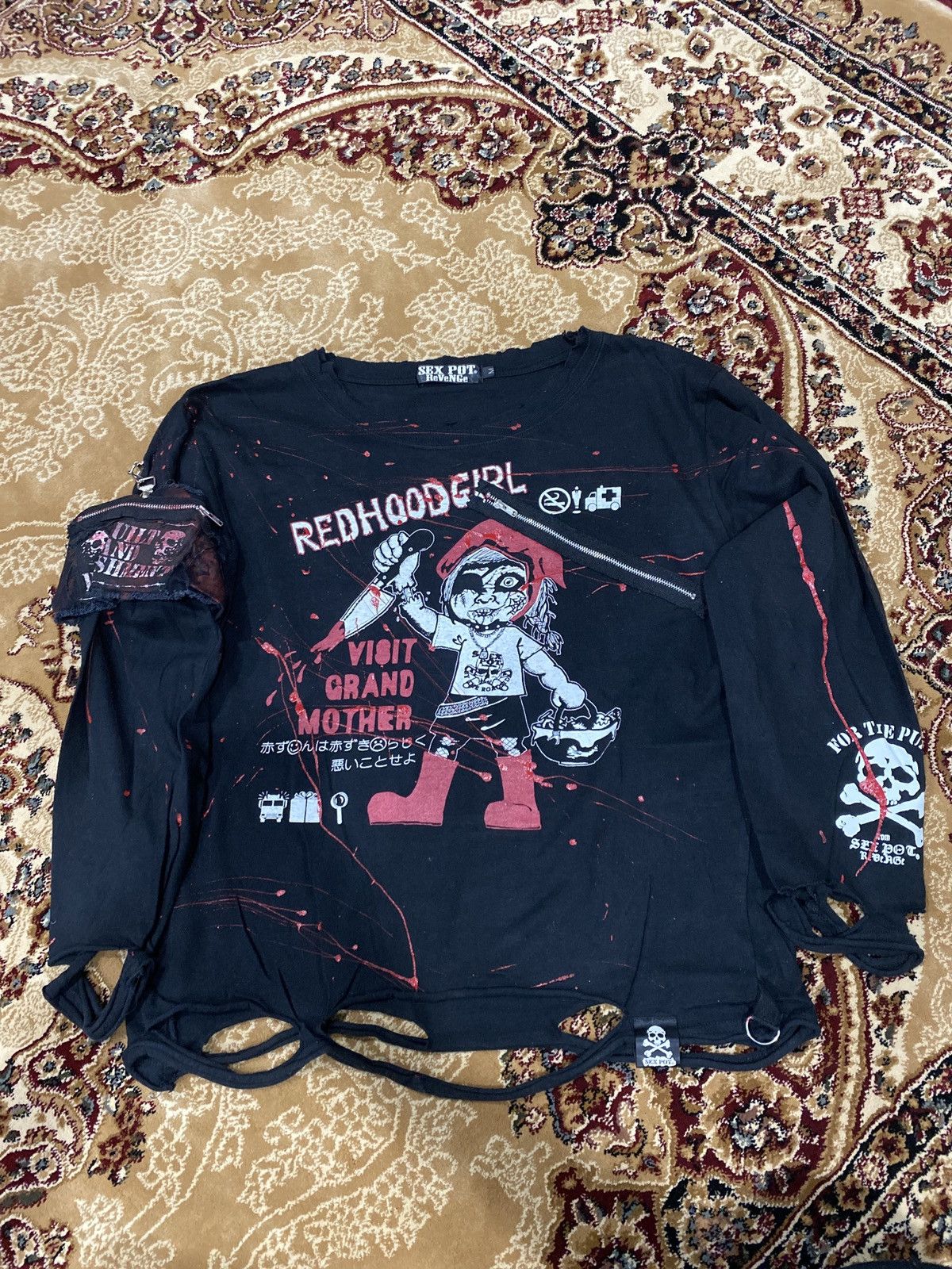 Japanese Brand × Vintage Vintage Sex Pot Revenge Punk Distress Shirt Size US M / EU 48-50 / 2 - 17 Thumbnail