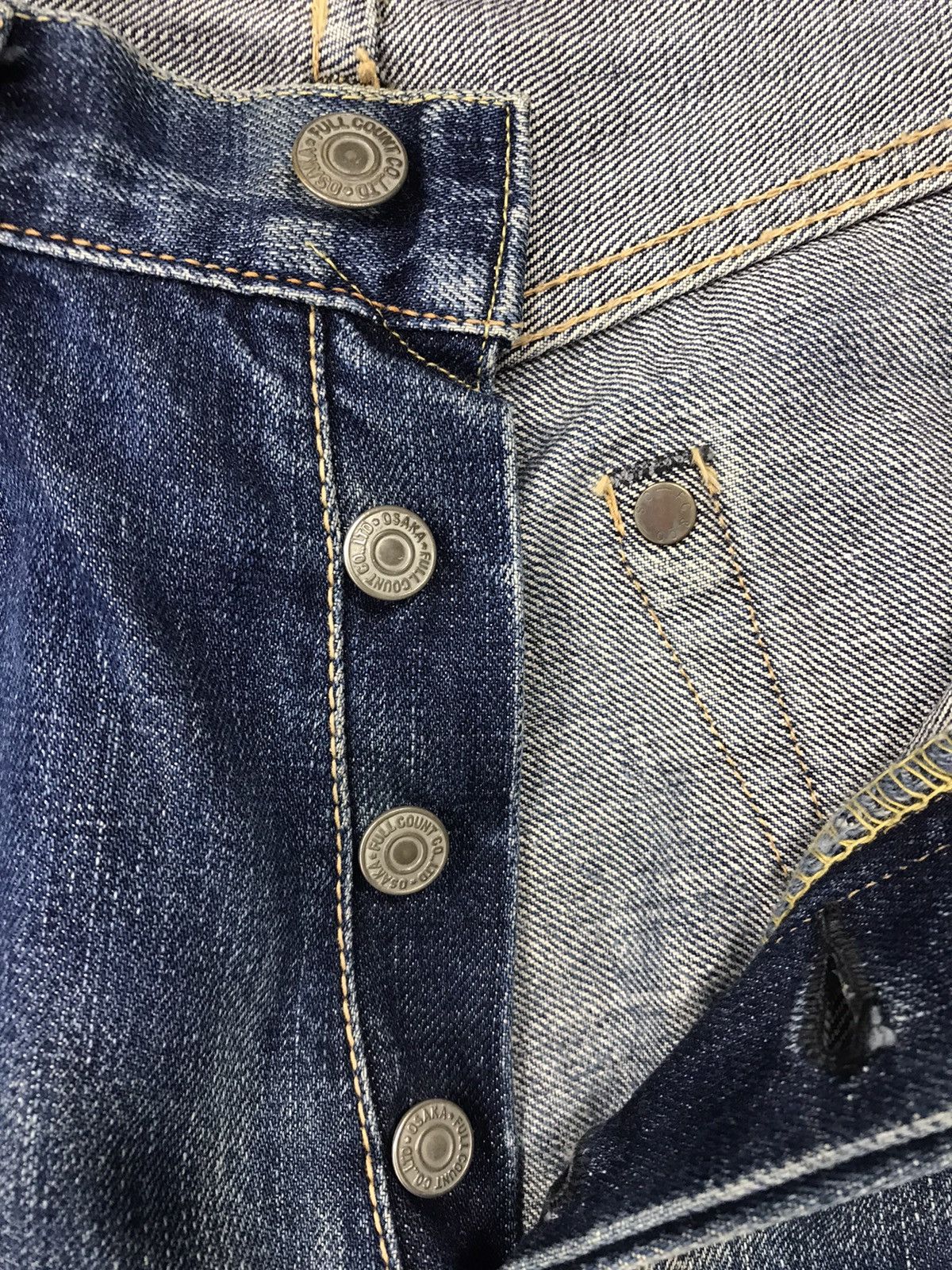Full Count & Co. × Japanese Brand × Vintage Vintage Full Count & Co Distressed Selvedge Design Size US 28 / EU 44 - 17 Thumbnail